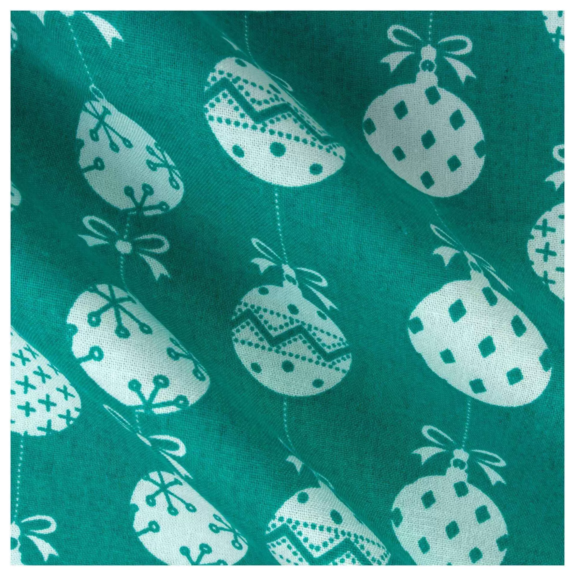 Blue Baubles Single Cotton Fat Quarter-Hobbycraft Clearance