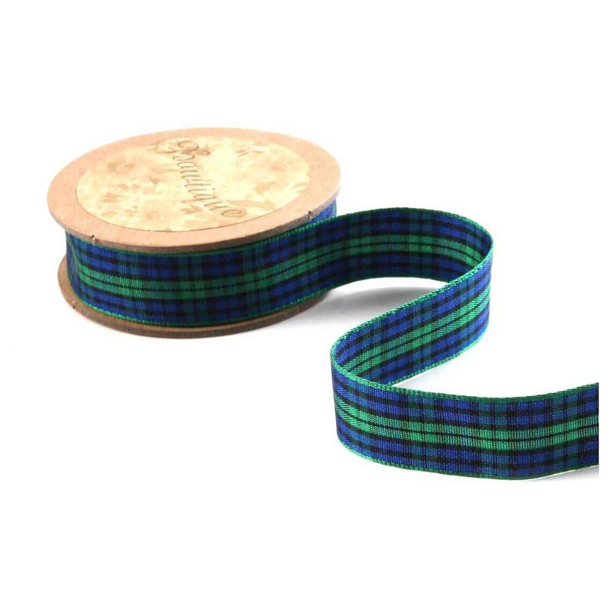 Blue Tartan Ribbon 18Mm X 5M-Hobbycraft Cheap