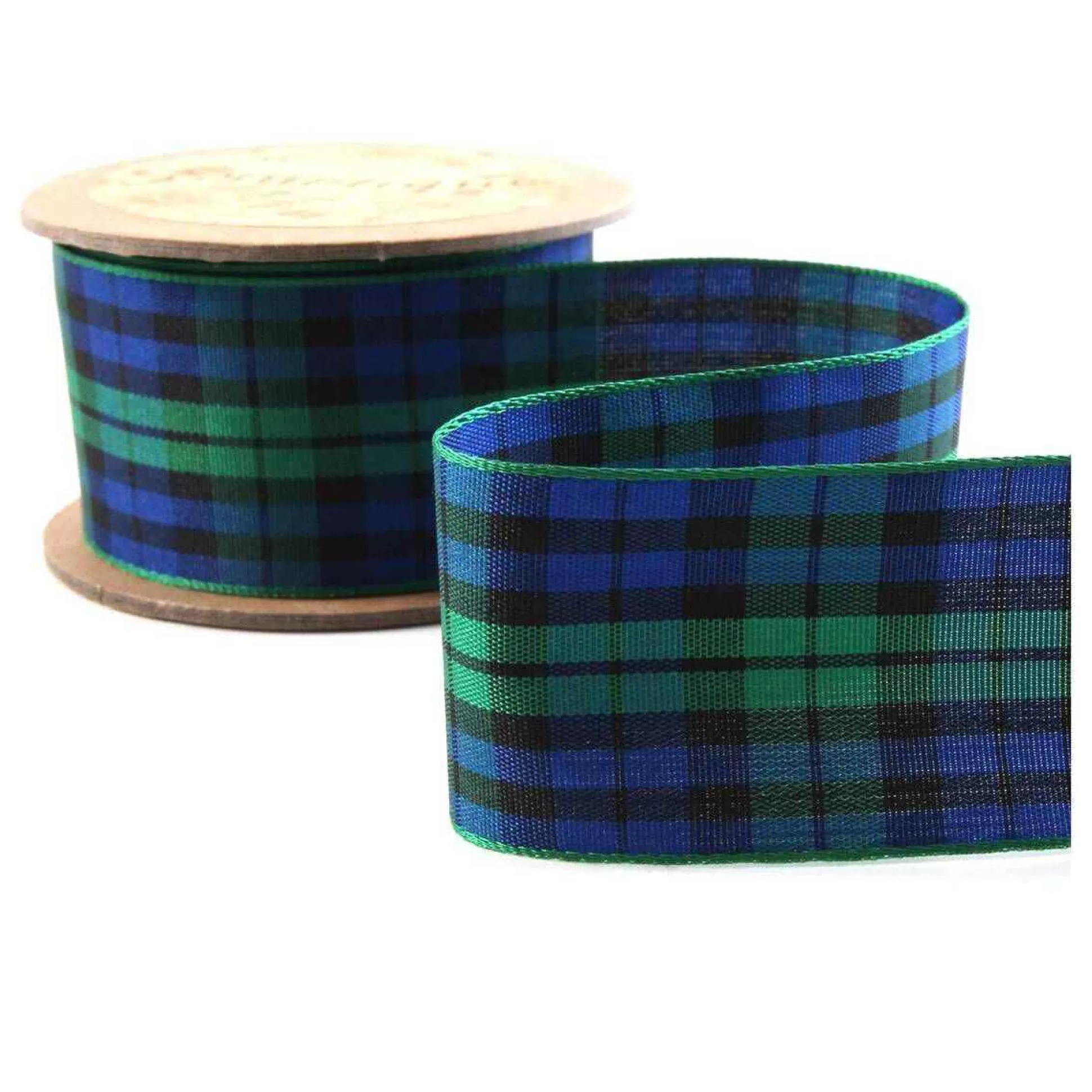 Blue Tartan Ribbon 36Mm X 5M-Hobbycraft Sale