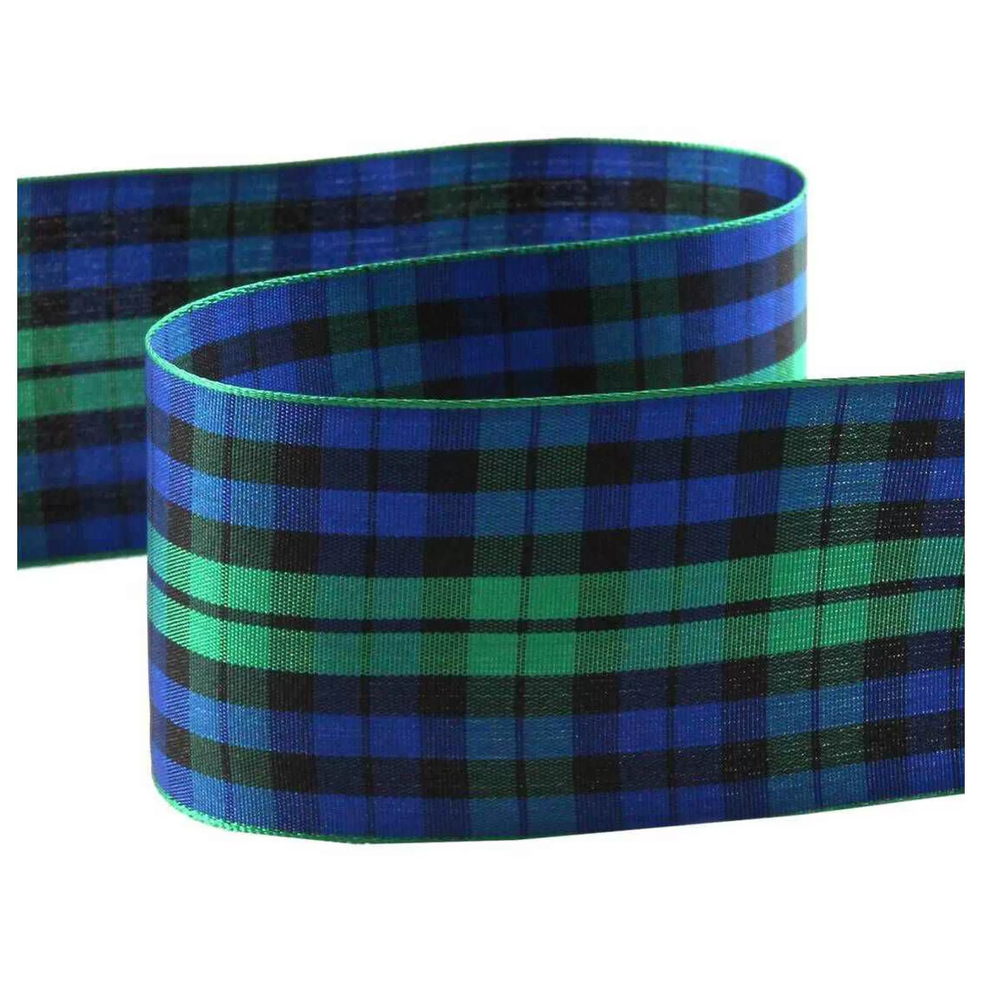 Blue Tartan Ribbon 50Mm X 3M-Hobbycraft Clearance