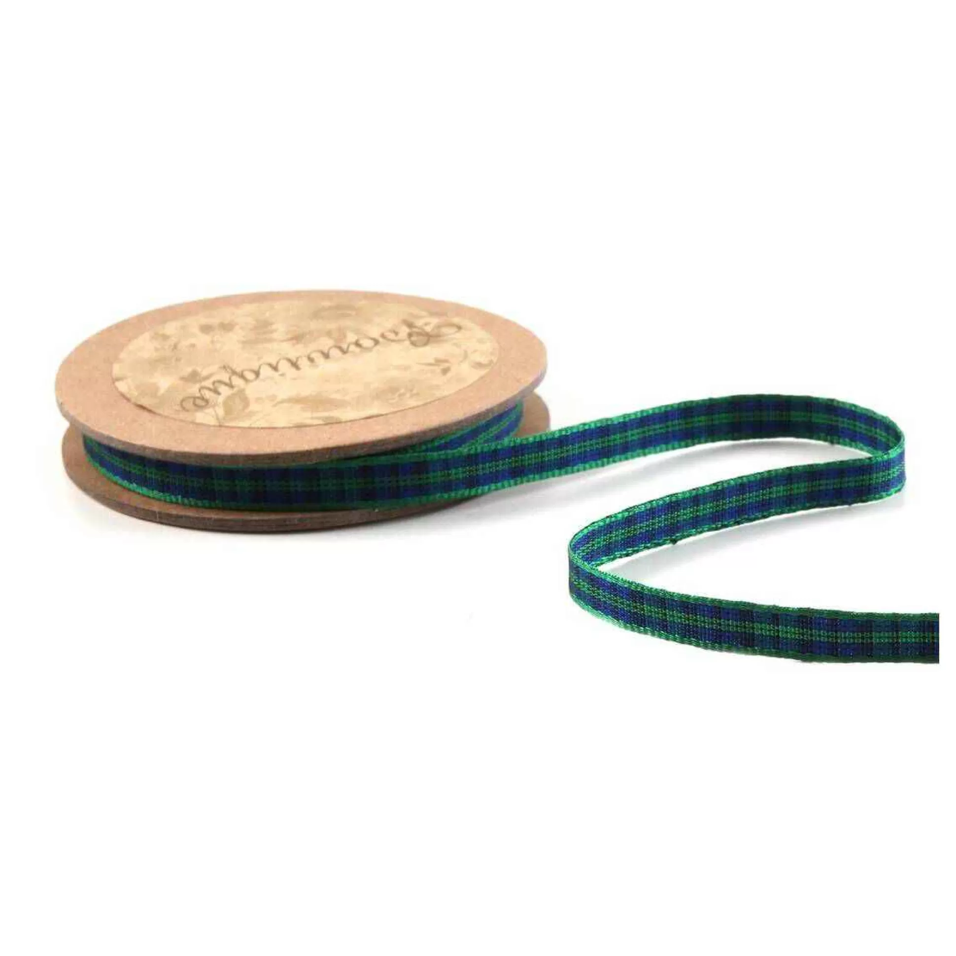 Blue Tartan Ribbon 6Mm X 5M-Hobbycraft New