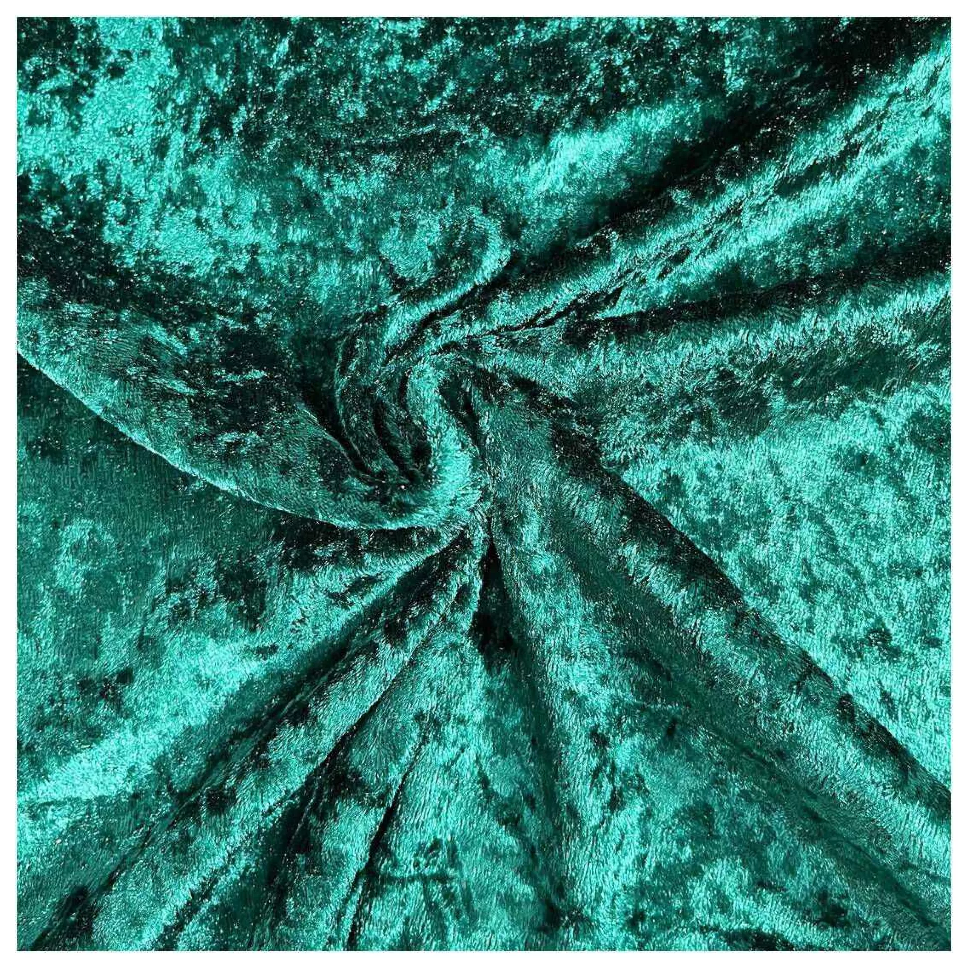 Bottle Green Crushed Velour Fabric By The Metre-Hobbycraft Cheap