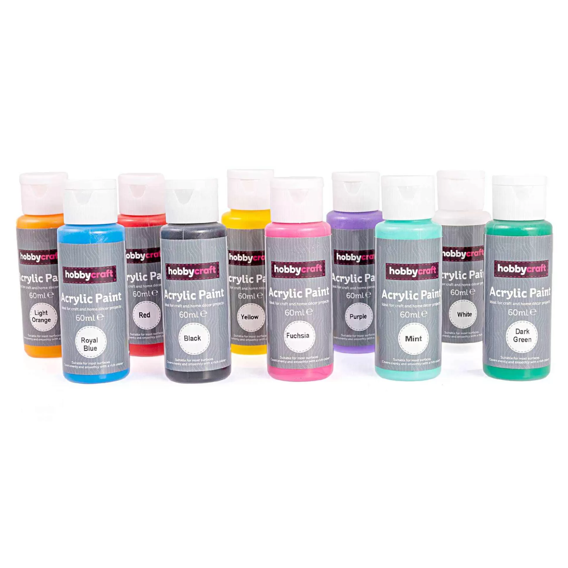 Bright Acrylic Paint 60Ml 10 Pack-Hobbycraft Best Sale