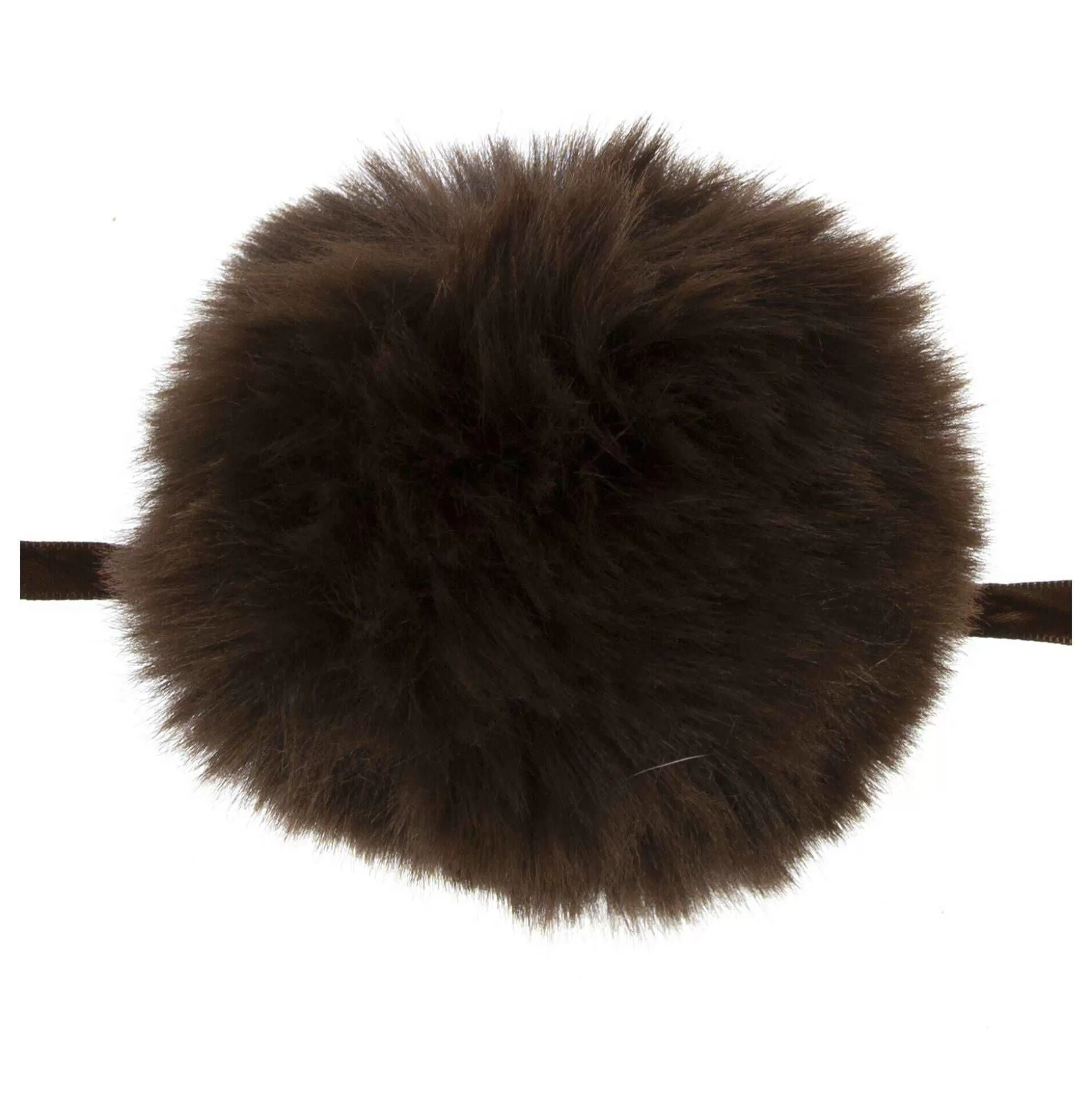 Brown Faux Fur Pom Pom 11Cm-Hobbycraft Store