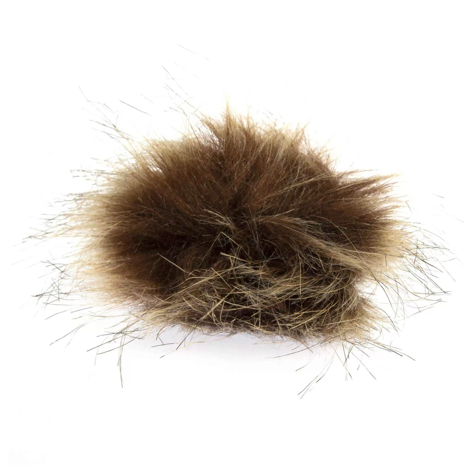 Brown Faux Fur Pom Pom 6Cm-Hobbycraft Shop