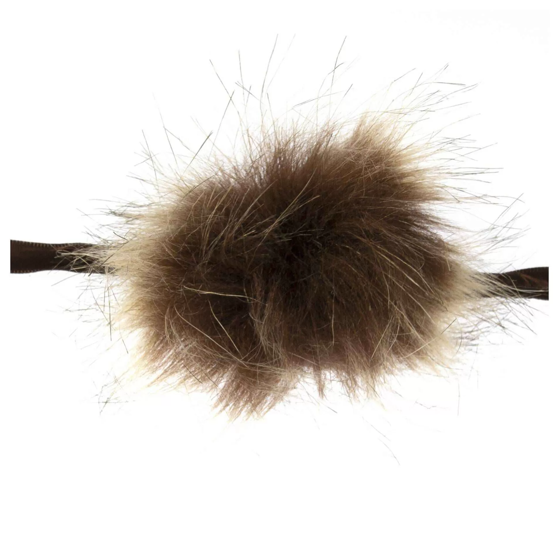 Brown Faux Fur Pom Pom 6Cm-Hobbycraft Shop