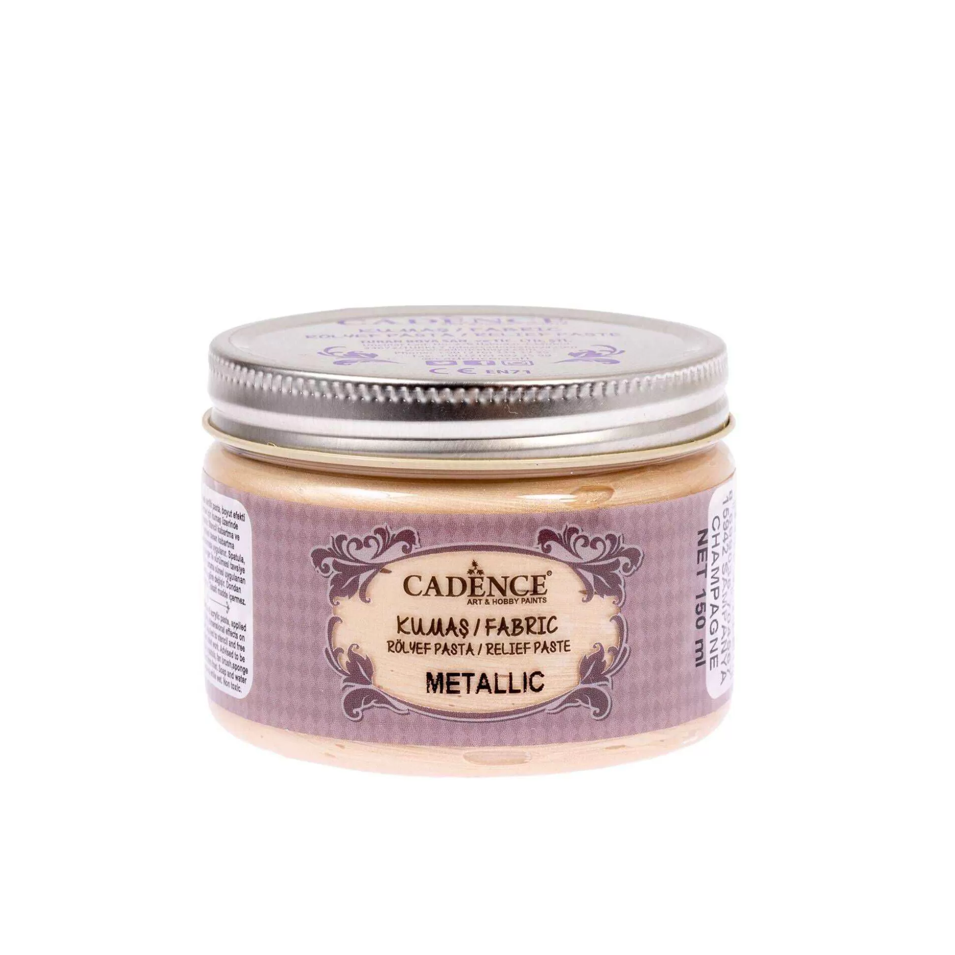 Cadence Metallic Champagne Relief Paste 150Ml-Hobbycraft Outlet