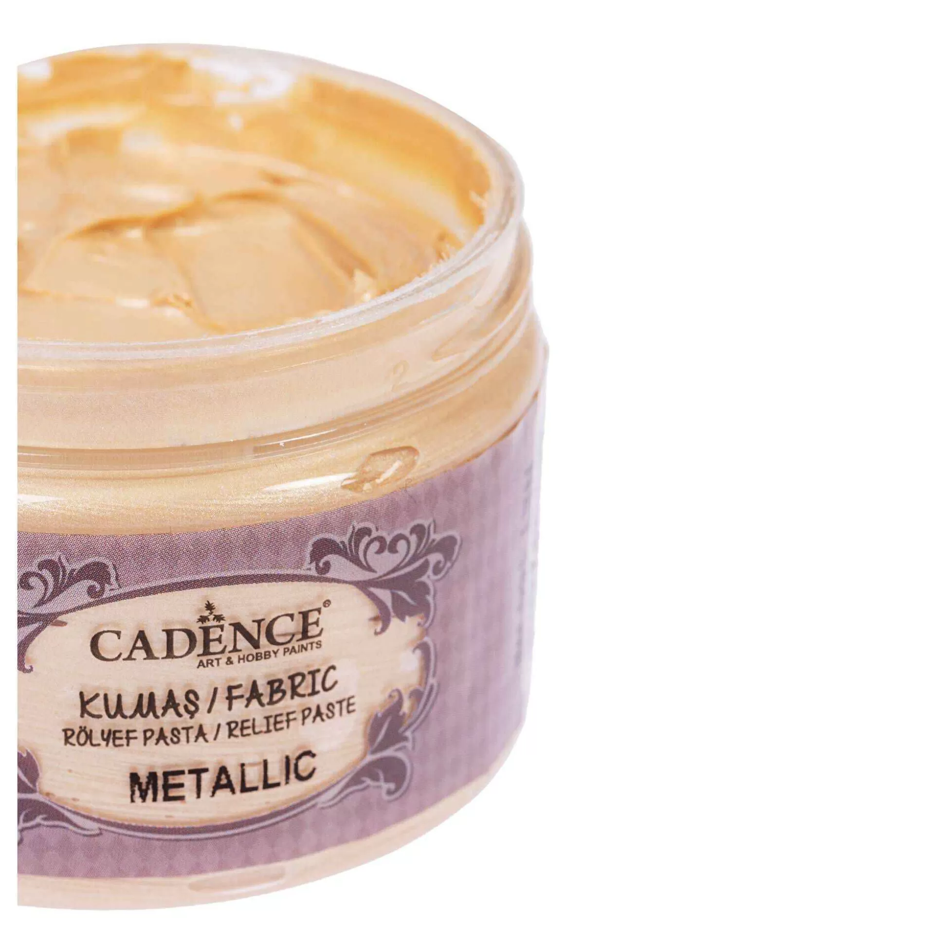cadence_metallic_champagne_relief_paste_150ml_4.webp Cadence Metallic Champagne Relief Paste 150Ml-Hobbycraft Outlet