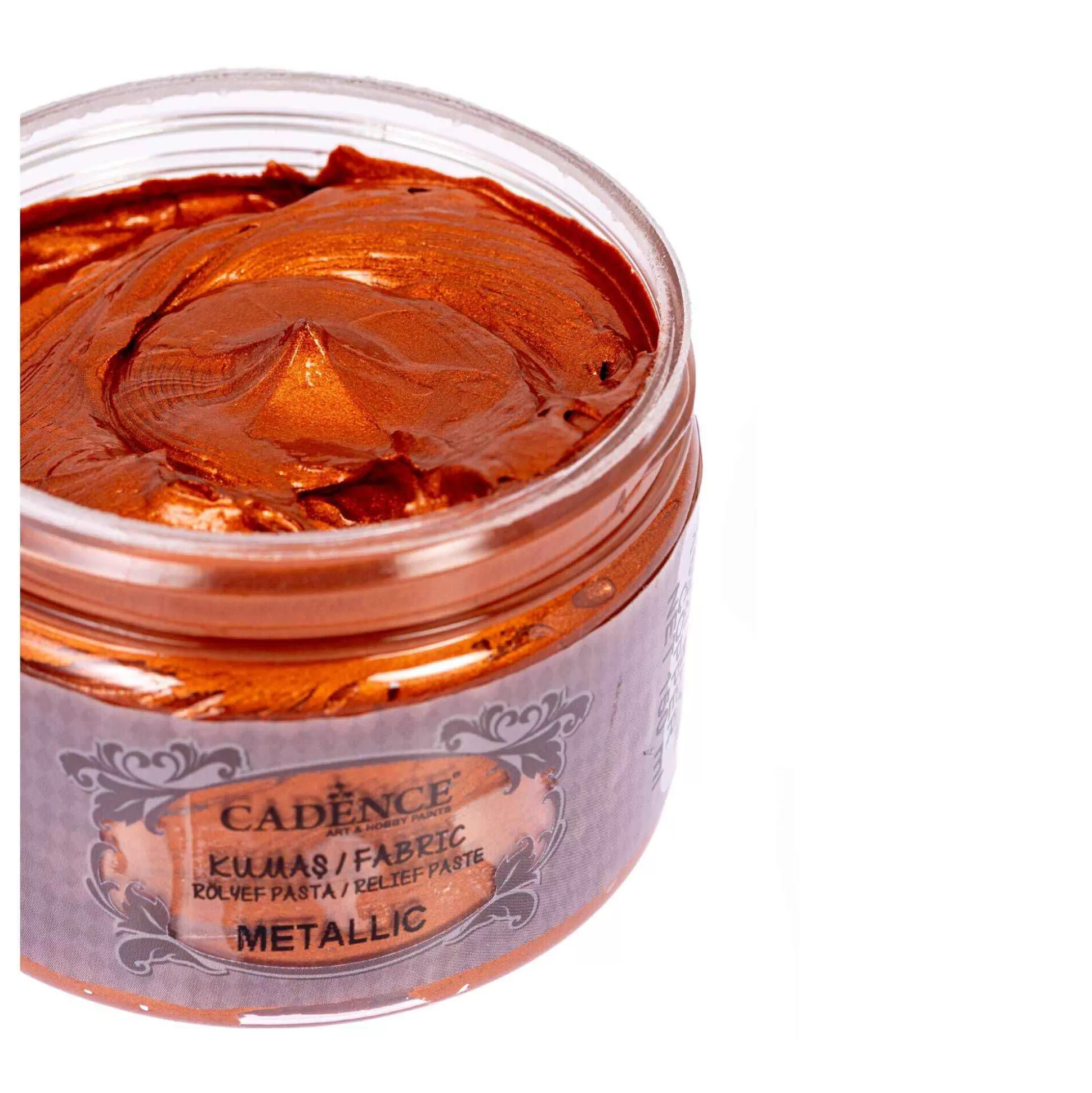 cadence_metallic_copper_relief_paste_150ml_4.webp Cadence Metallic Copper Relief Paste 150Ml-Hobbycraft New