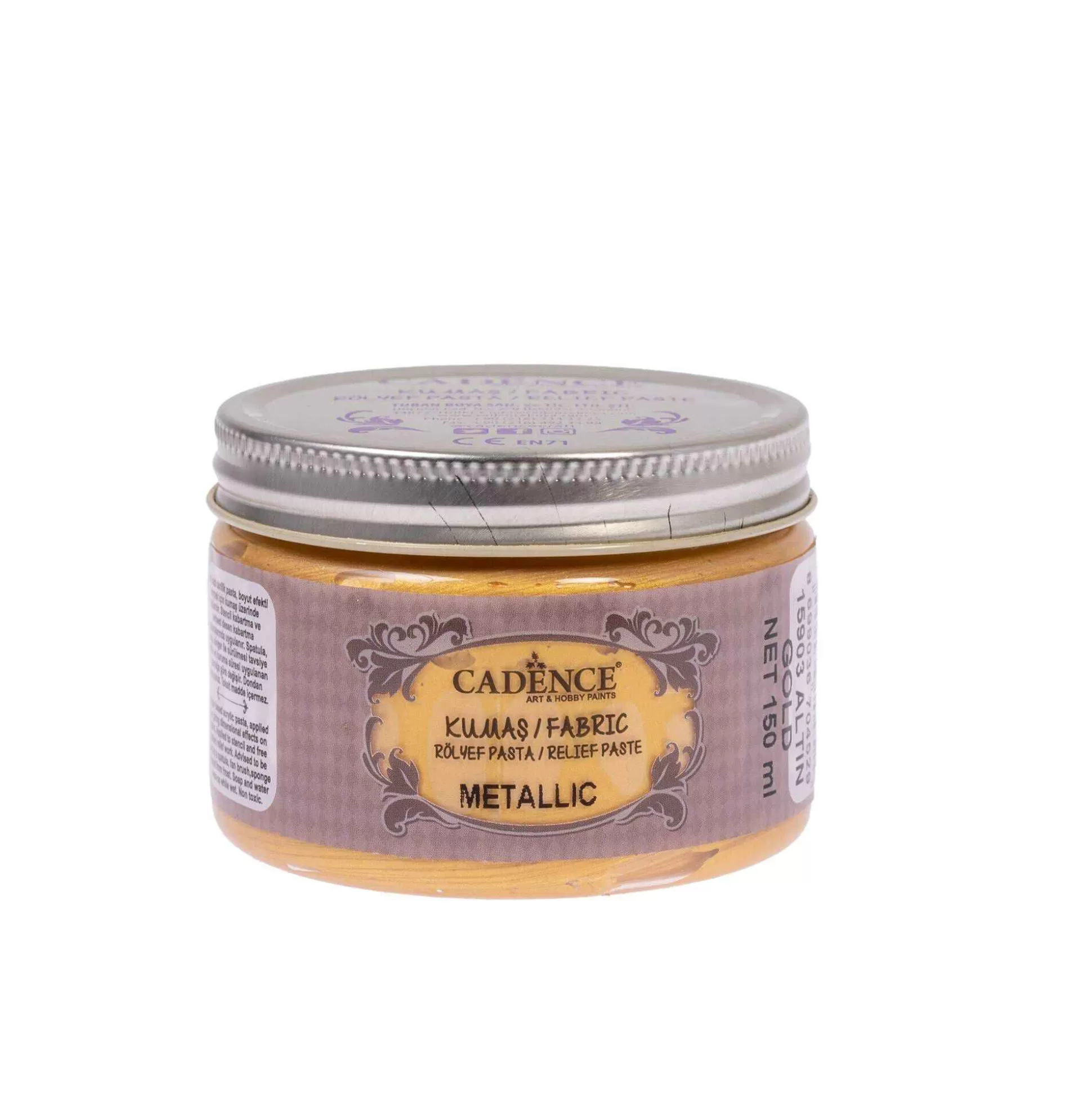 Cadence Metallic Gold Relief Paste 150Ml-Hobbycraft Fashion