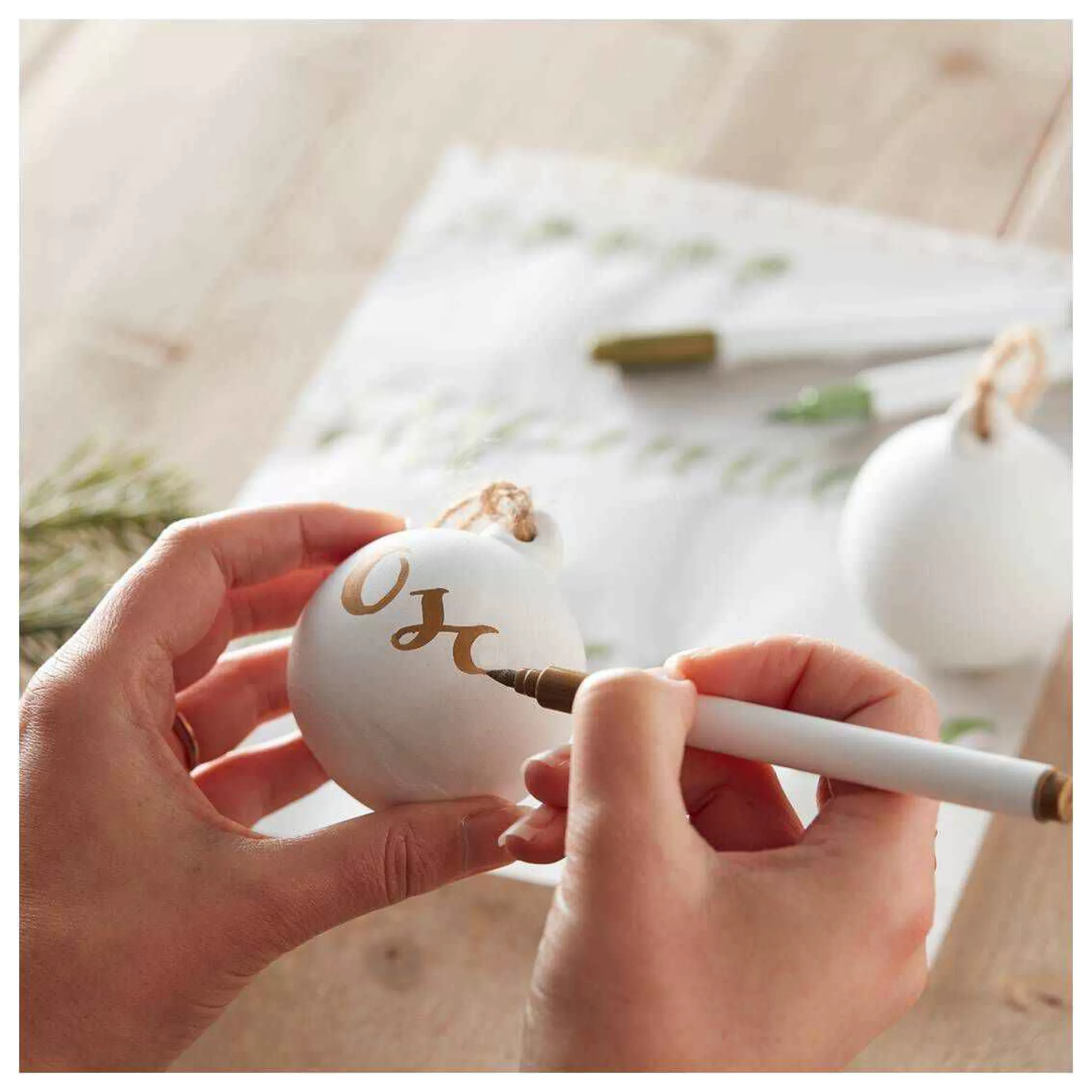 Ceramic Baubles With Jute 6 Pack-Hobbycraft Best Sale