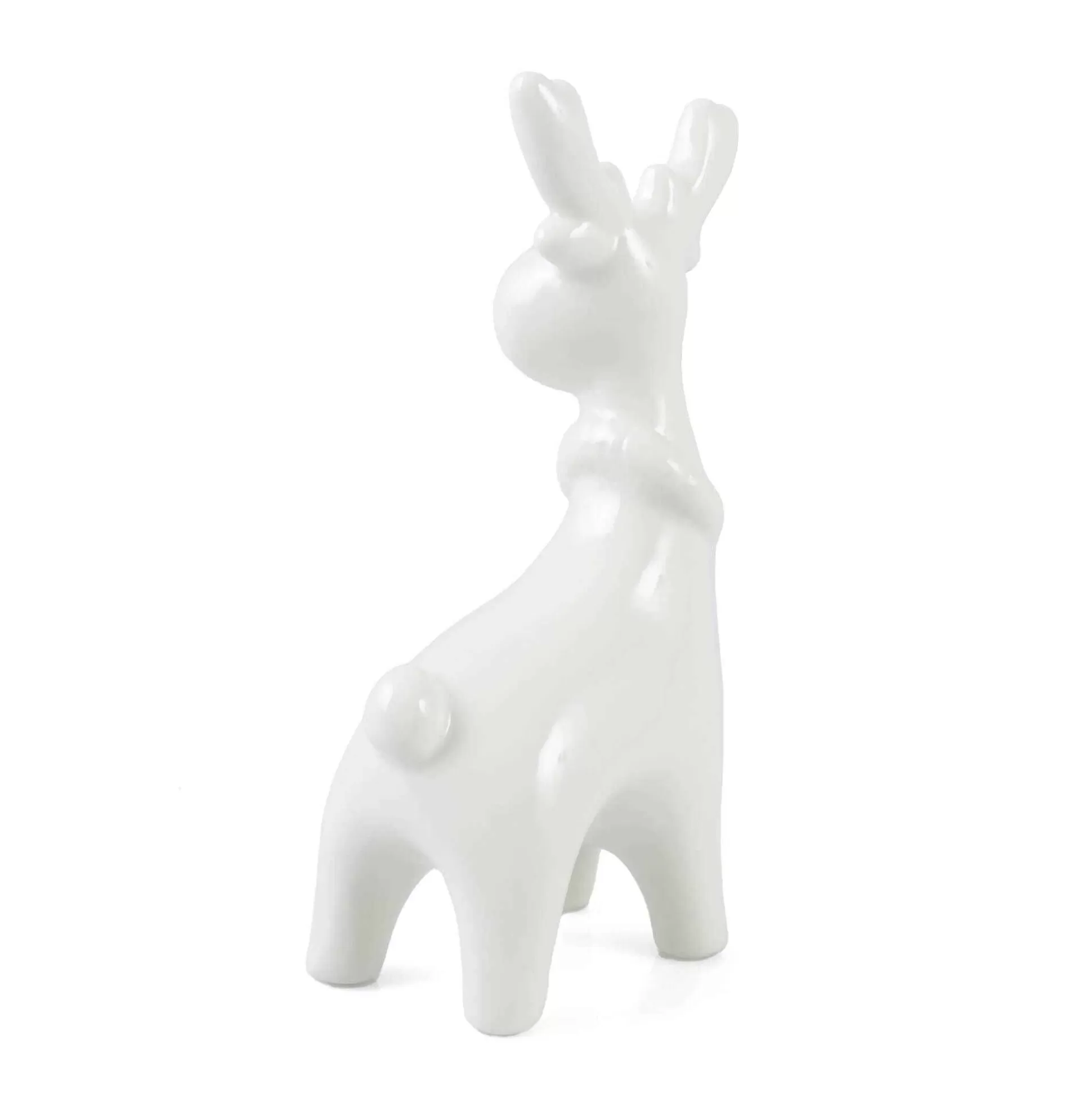 Ceramic Standing Reindeer With Scarf Decoration 17Cm-Hobbycraft Online
