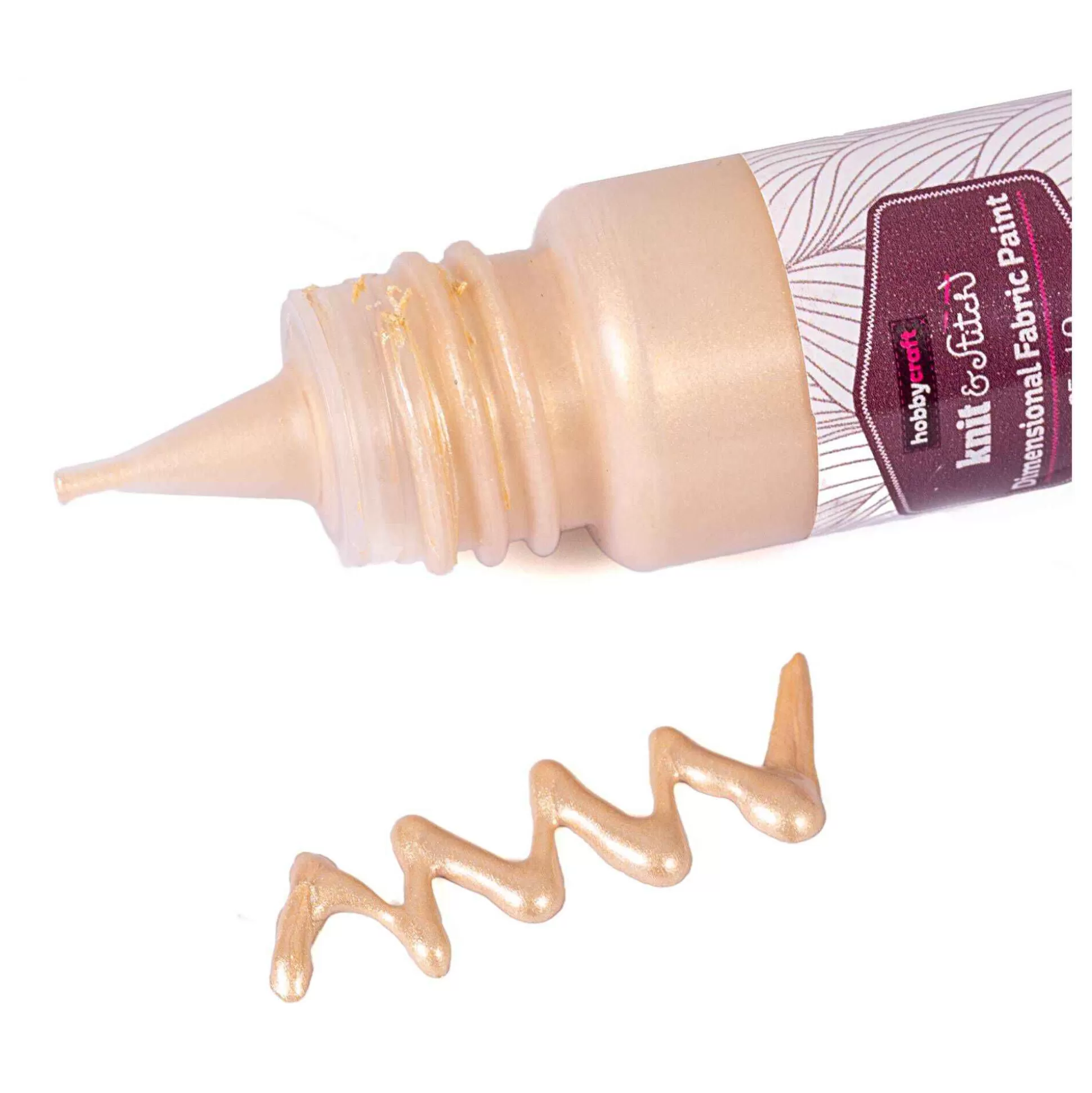 Champagne Dimensional Fabric Paint 25Ml-Hobbycraft Online
