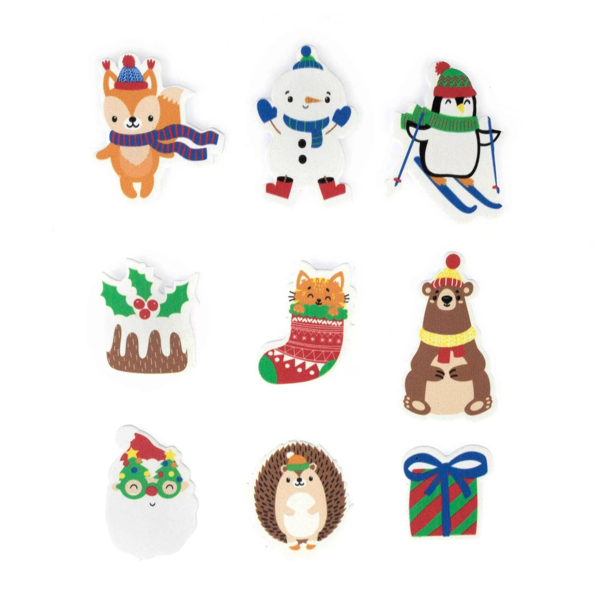 Christmas Animal Foam Stickers 42 Pack-Hobbycraft Shop