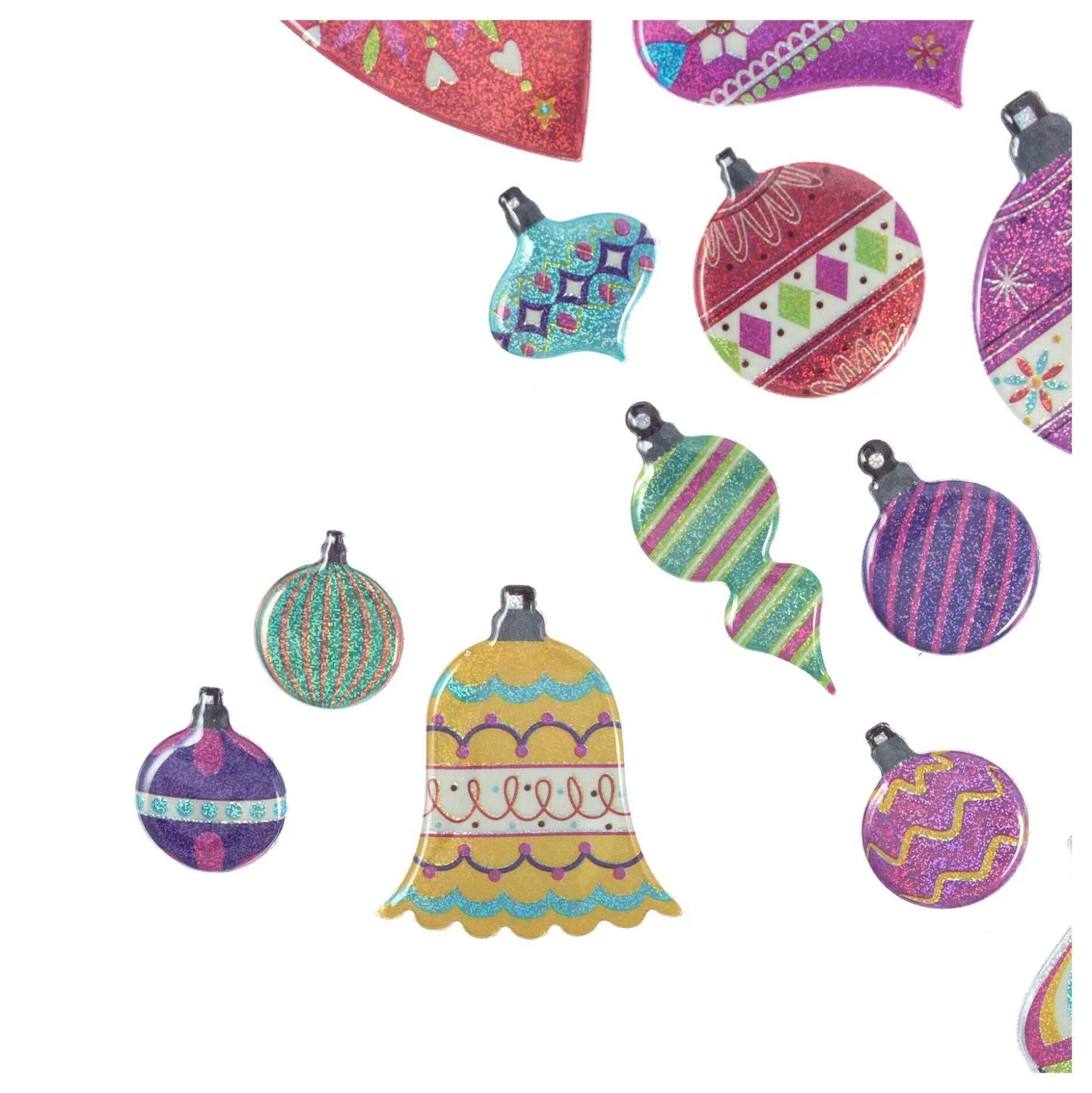Christmas Bauble Stickers-Hobbycraft Fashion