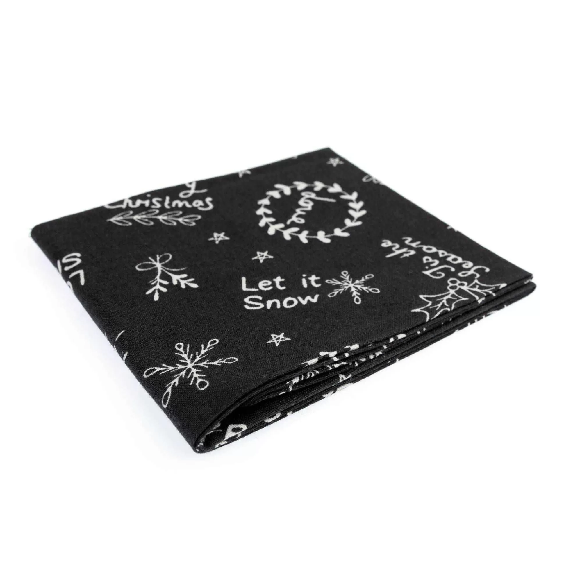 Christmas Doodle Fonts Single Cotton Fat Quarter-Hobbycraft Fashion