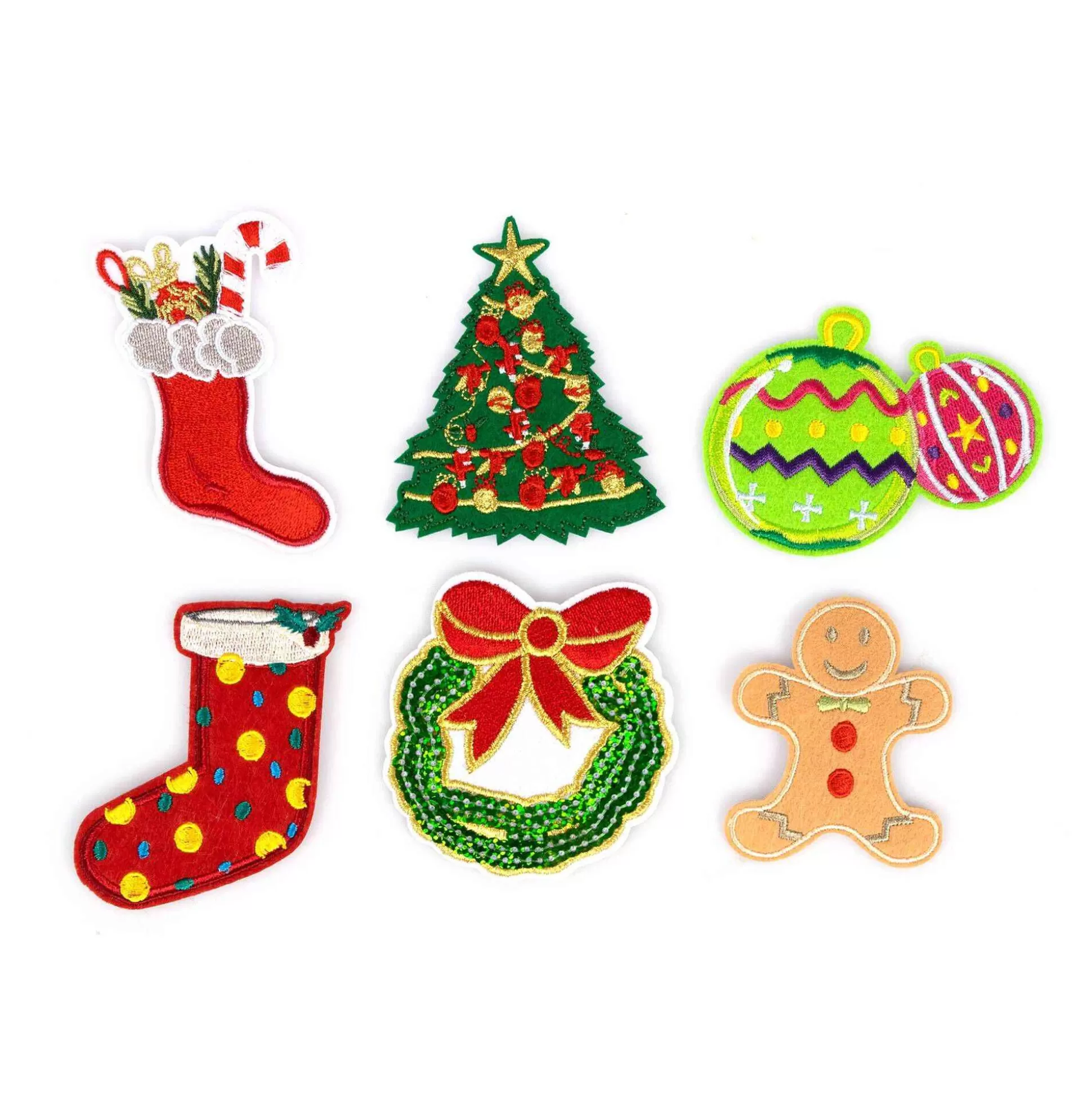 Christmas Embroidery Patches 6 Pack-Hobbycraft Hot