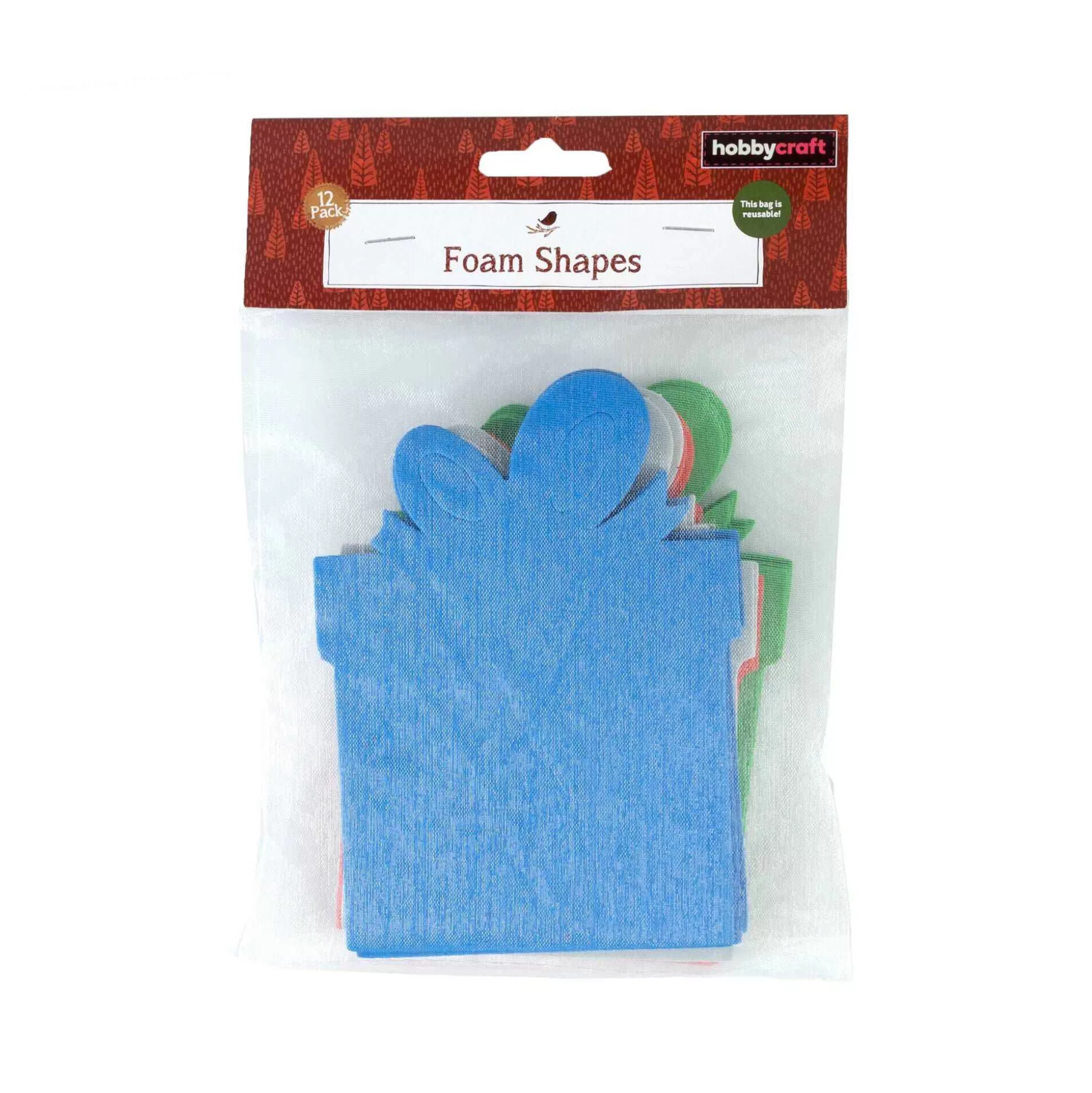 christmas_gift_foam_shapes_12_pack_4.webp Christmas Gift Foam Shapes 12 Pack-Hobbycraft Store
