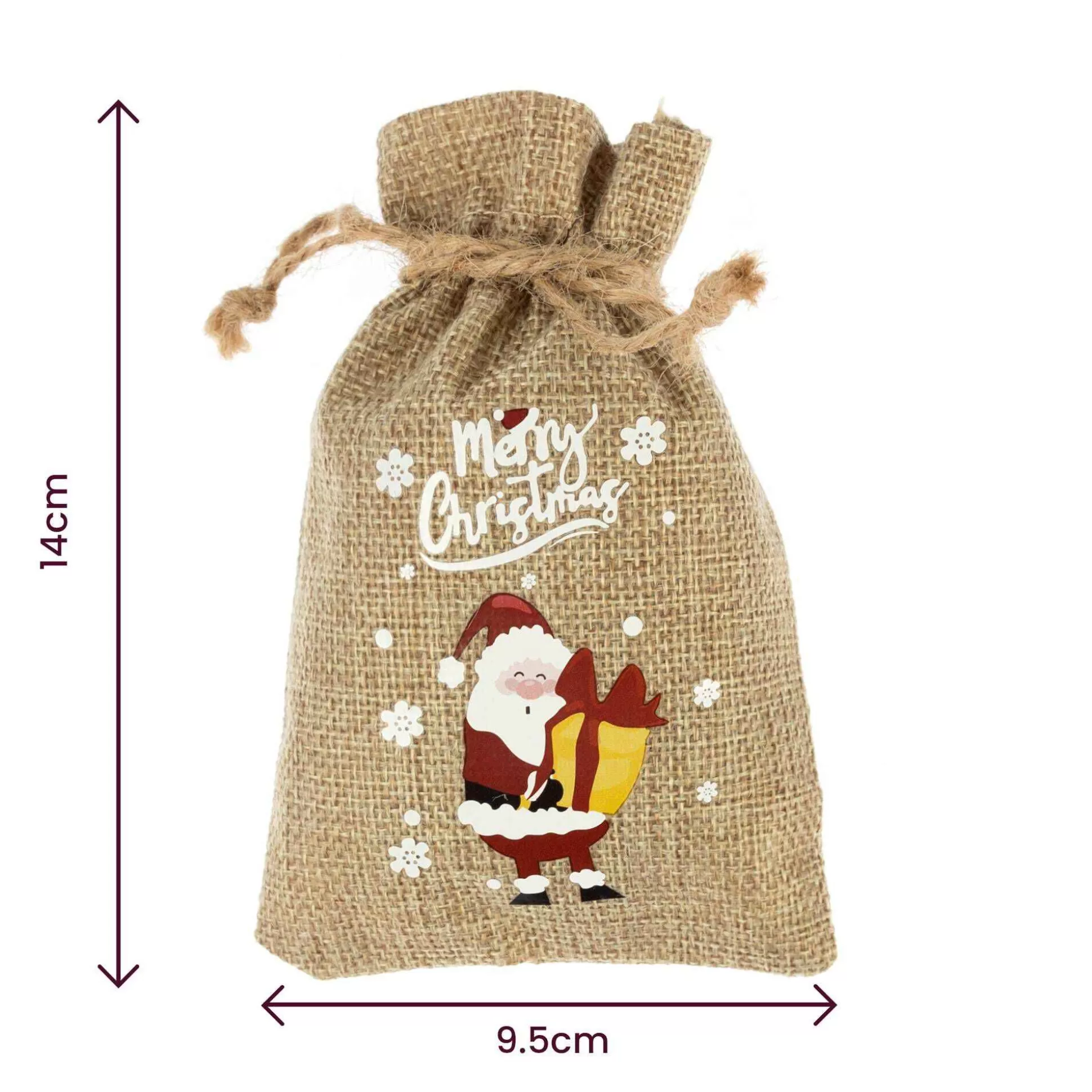 christmas_jute_bags_6_pack_4.webp Christmas Jute Bags 6 Pack-Hobbycraft Online