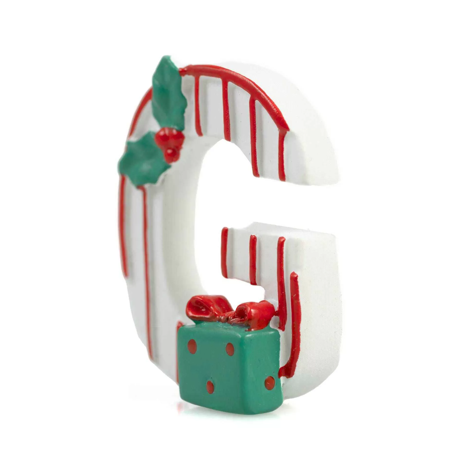 christmas_resin_letter_g_decoration_4cm_1.webp Christmas Resin Letter G Decoration 4Cm-Hobbycraft Store