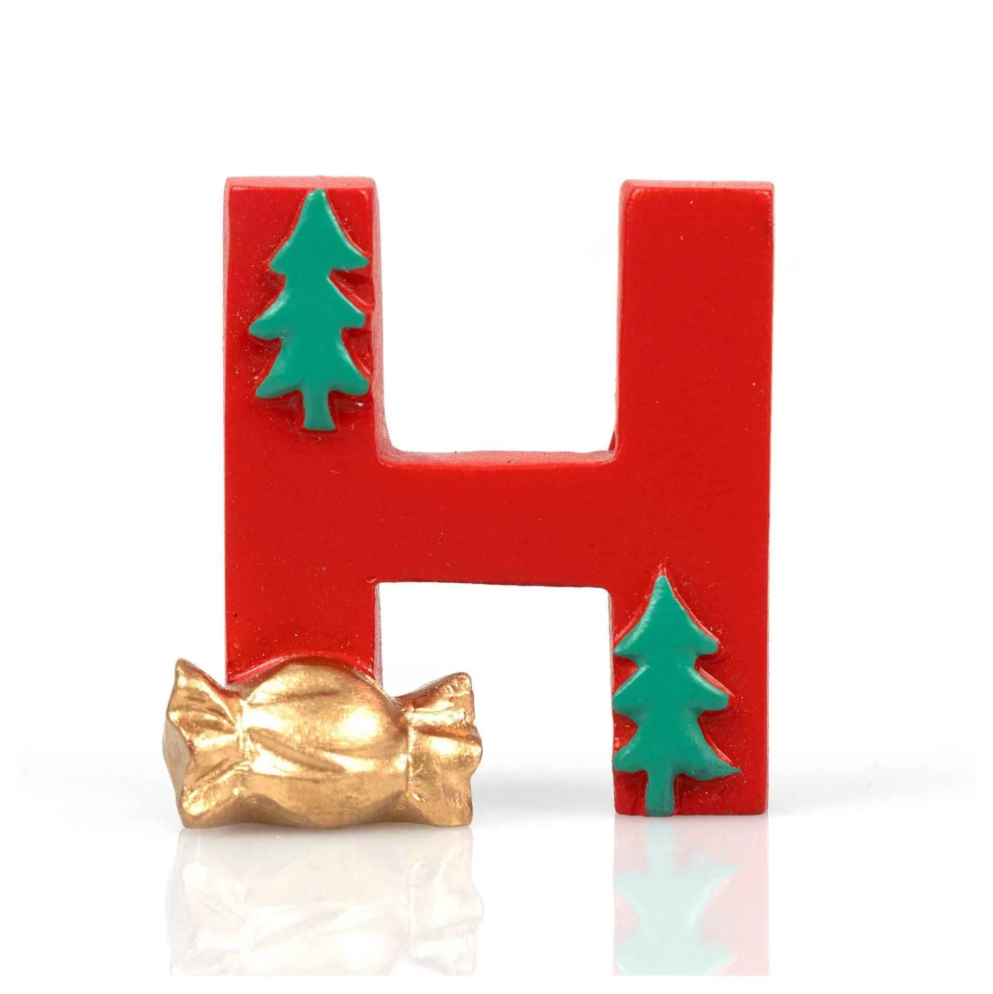 Christmas Resin Letter H Decoration 4Cm-Hobbycraft Clearance