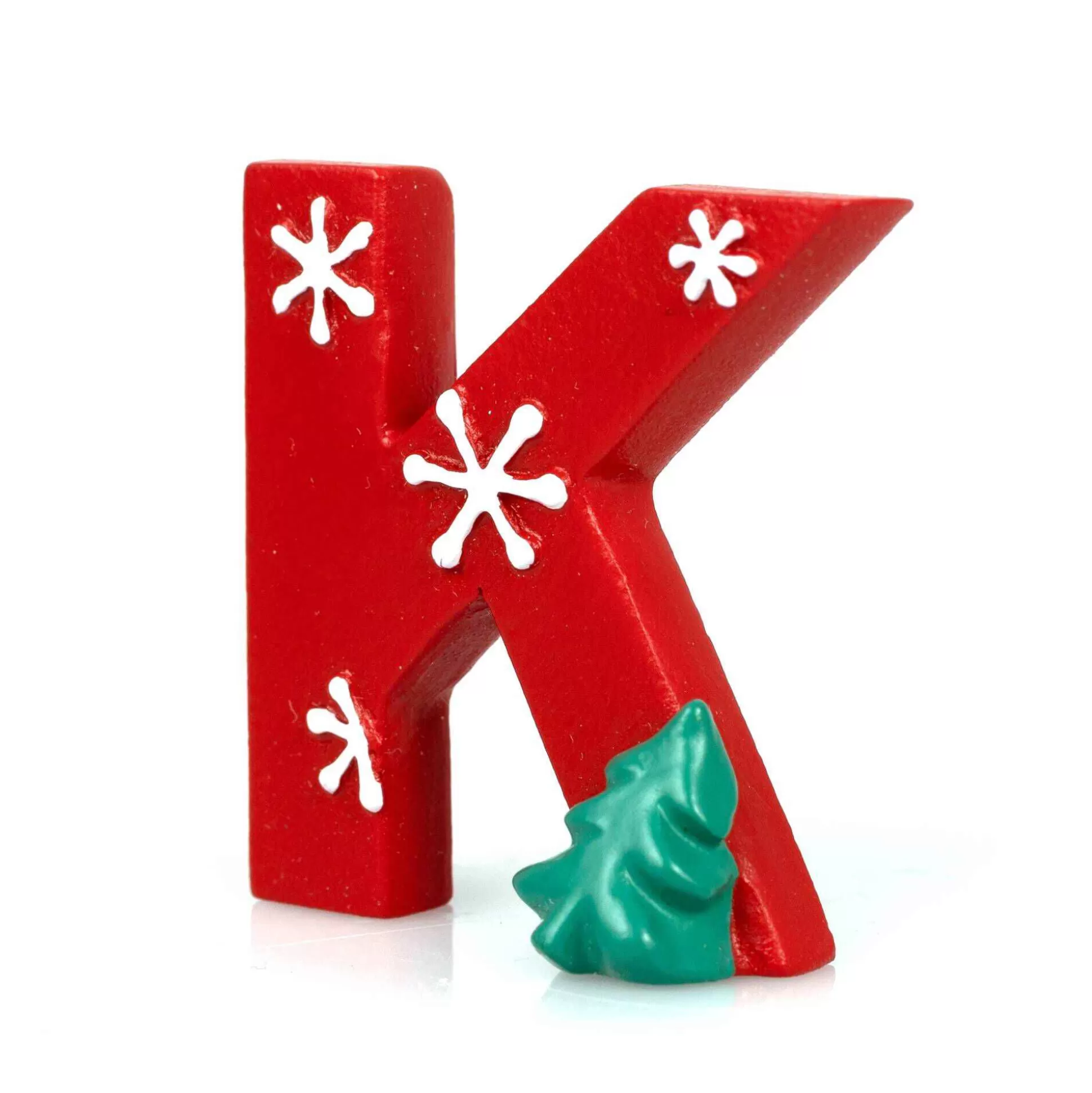 Christmas Resin Letter K Decoration 4Cm-Hobbycraft New
