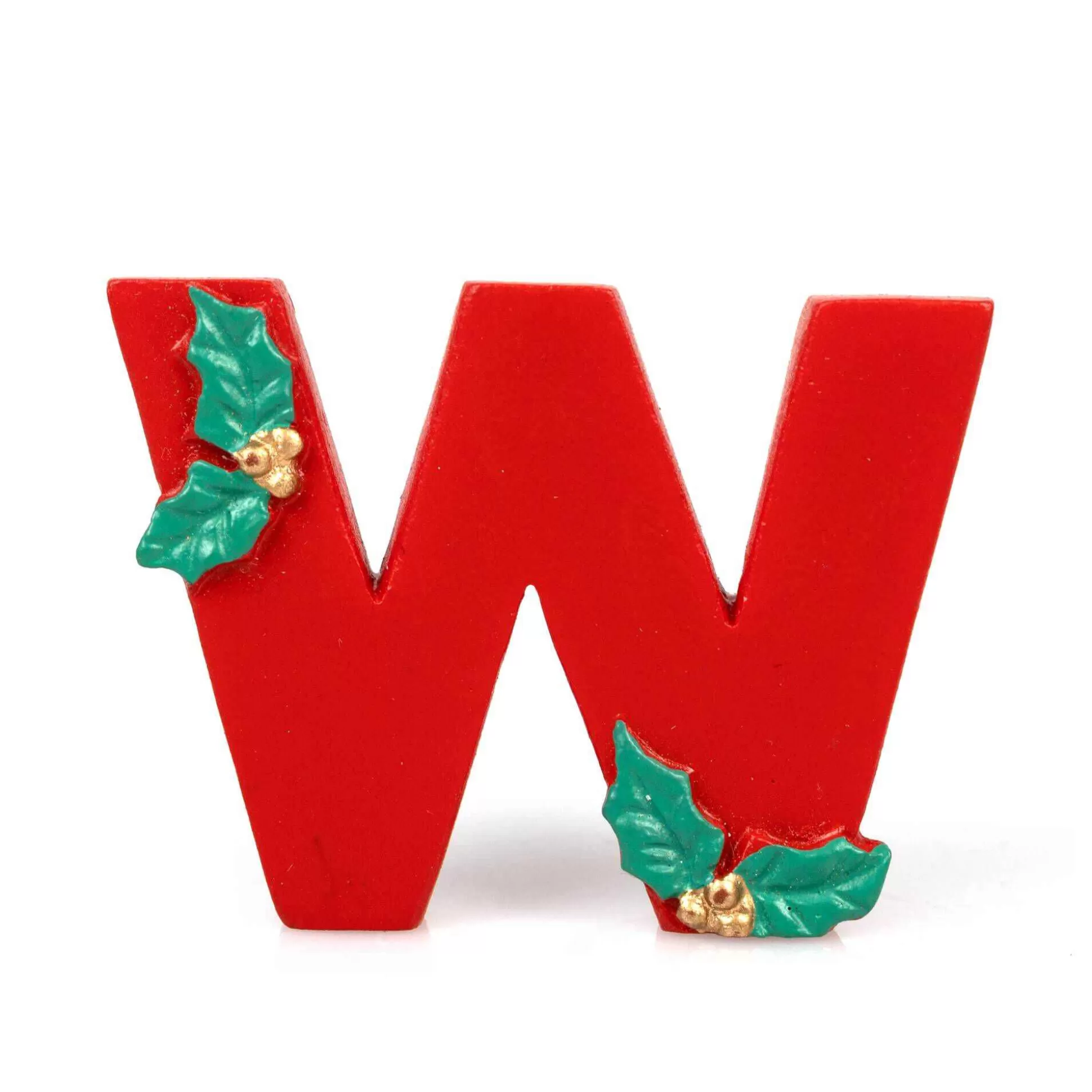 christmas_resin_letter_w_decoration_4cm_3.webp Christmas Resin Letter W Decoration 4Cm-Hobbycraft Discount