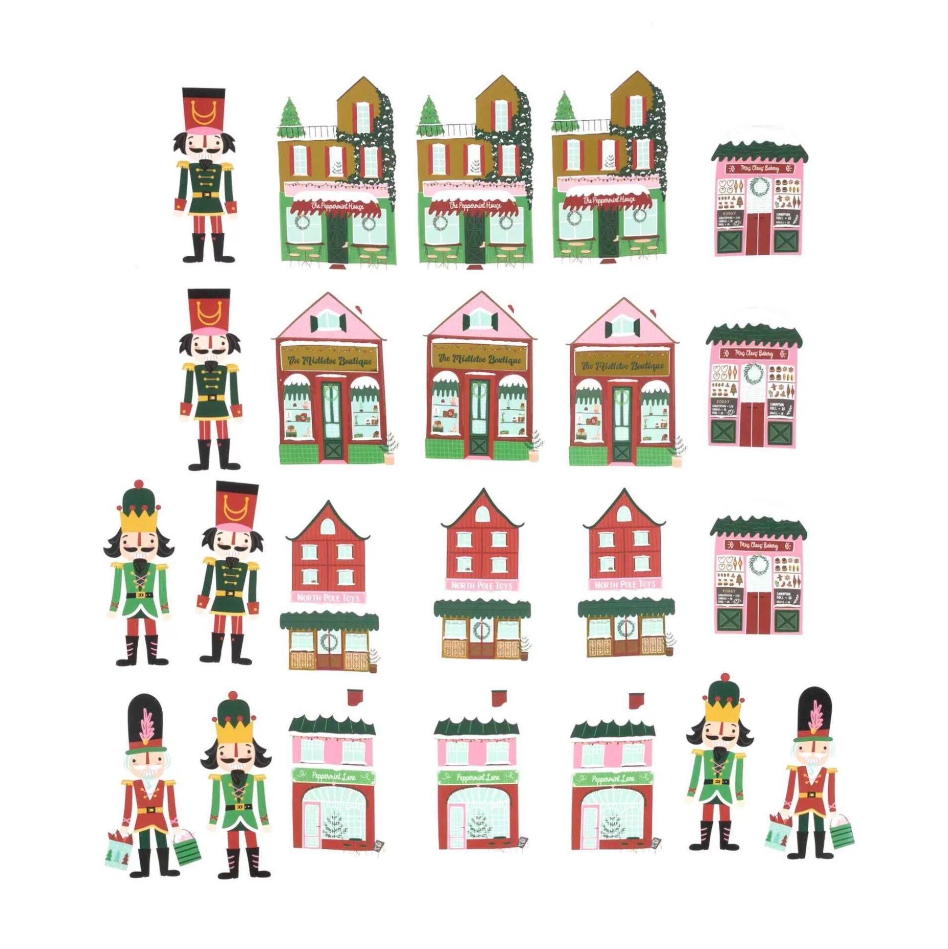 Christmas Soldier And Shop Die-Cut Stickers 24 Pack-Hobbycraft Best Sale