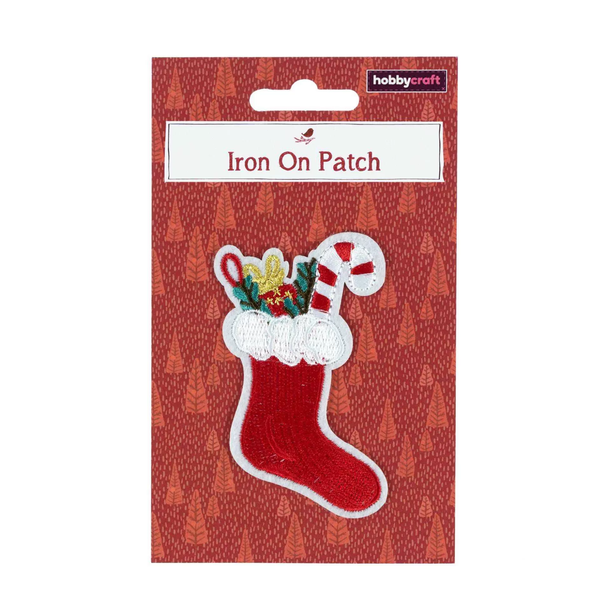 Christmas Stocking Iron-On Patch-Hobbycraft Sale