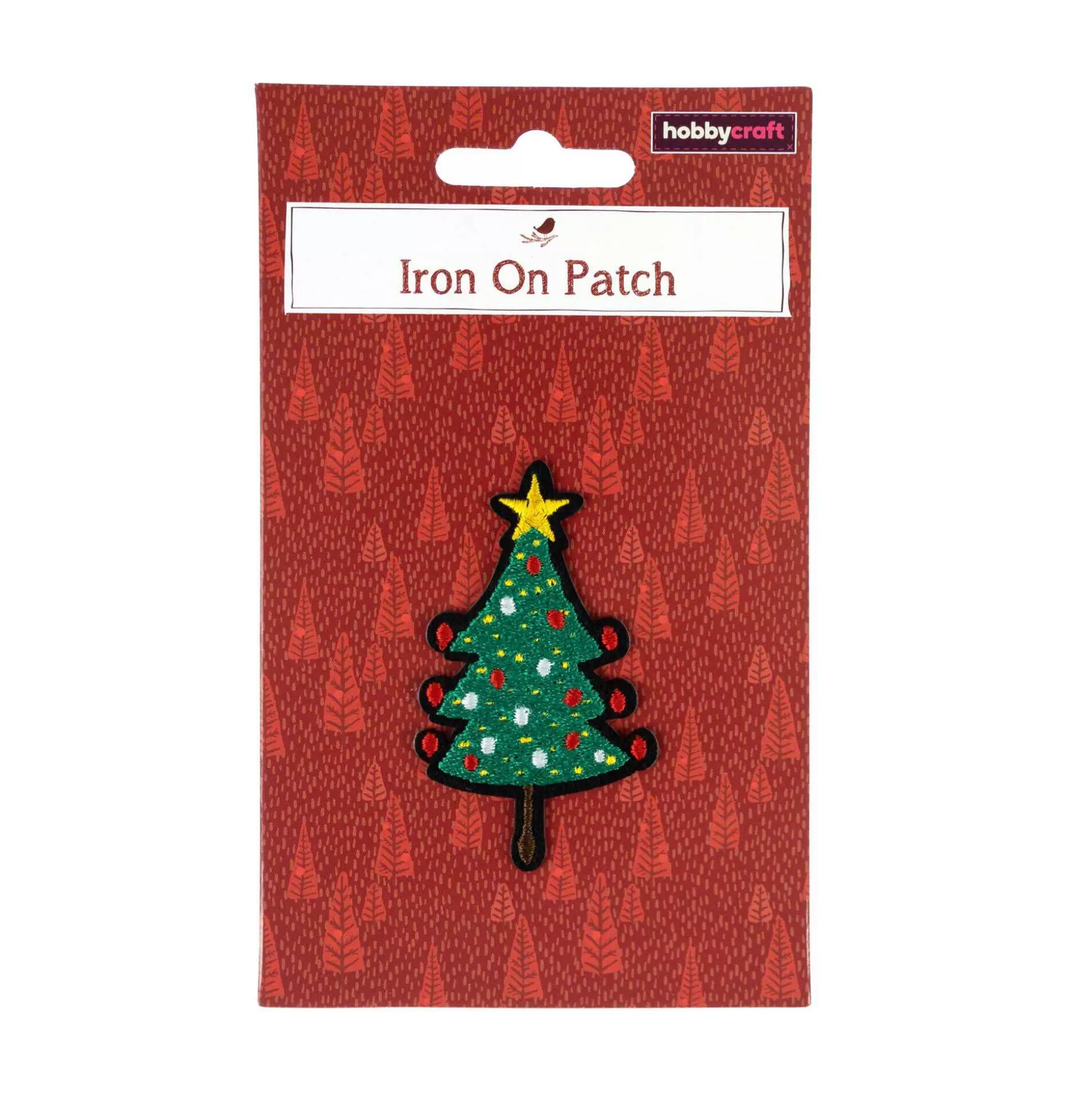 Christmas Tree Iron-On Patch-Hobbycraft Sale