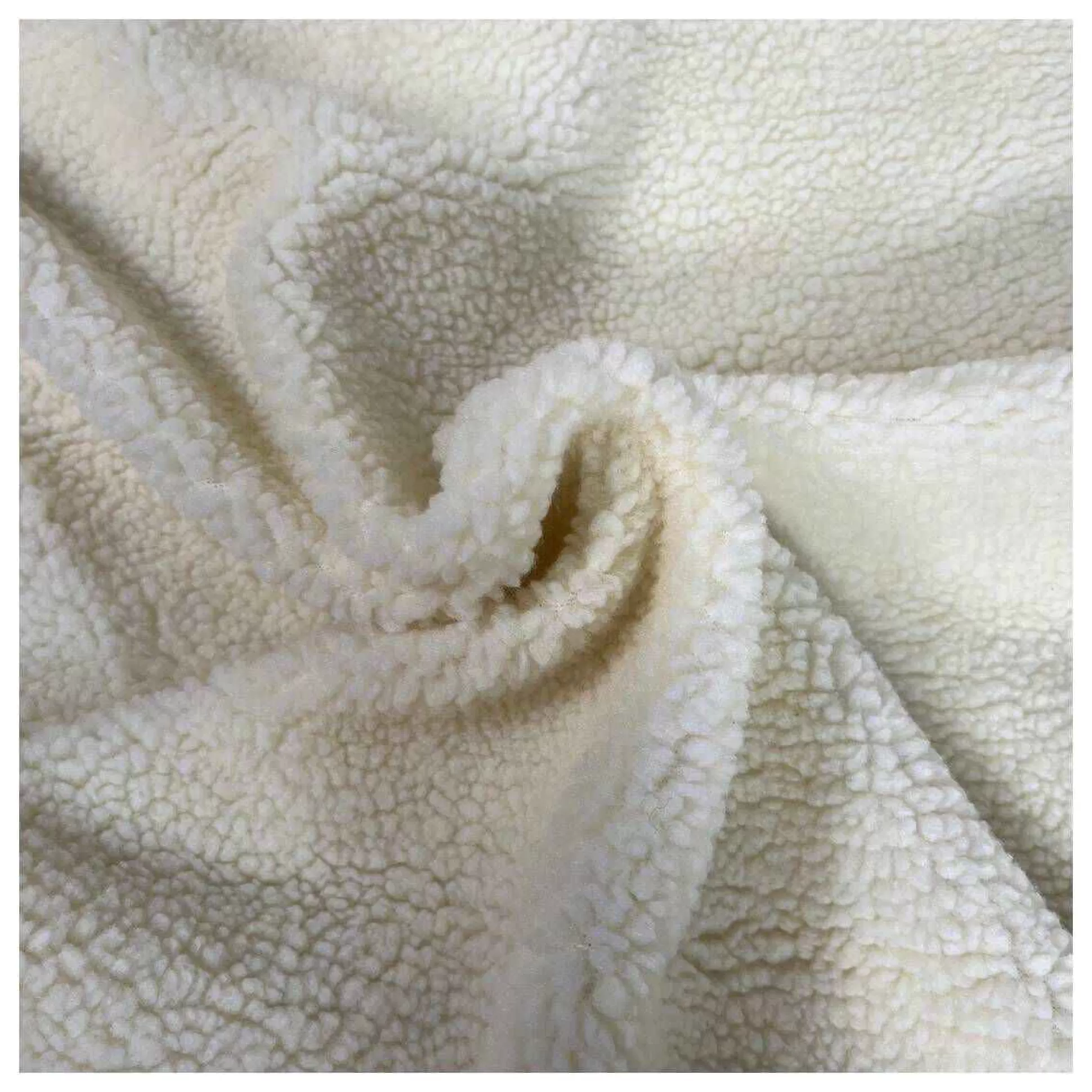 Cream Faux Sheepskin Sherpa Fabric By The Metre-Hobbycraft Fashion