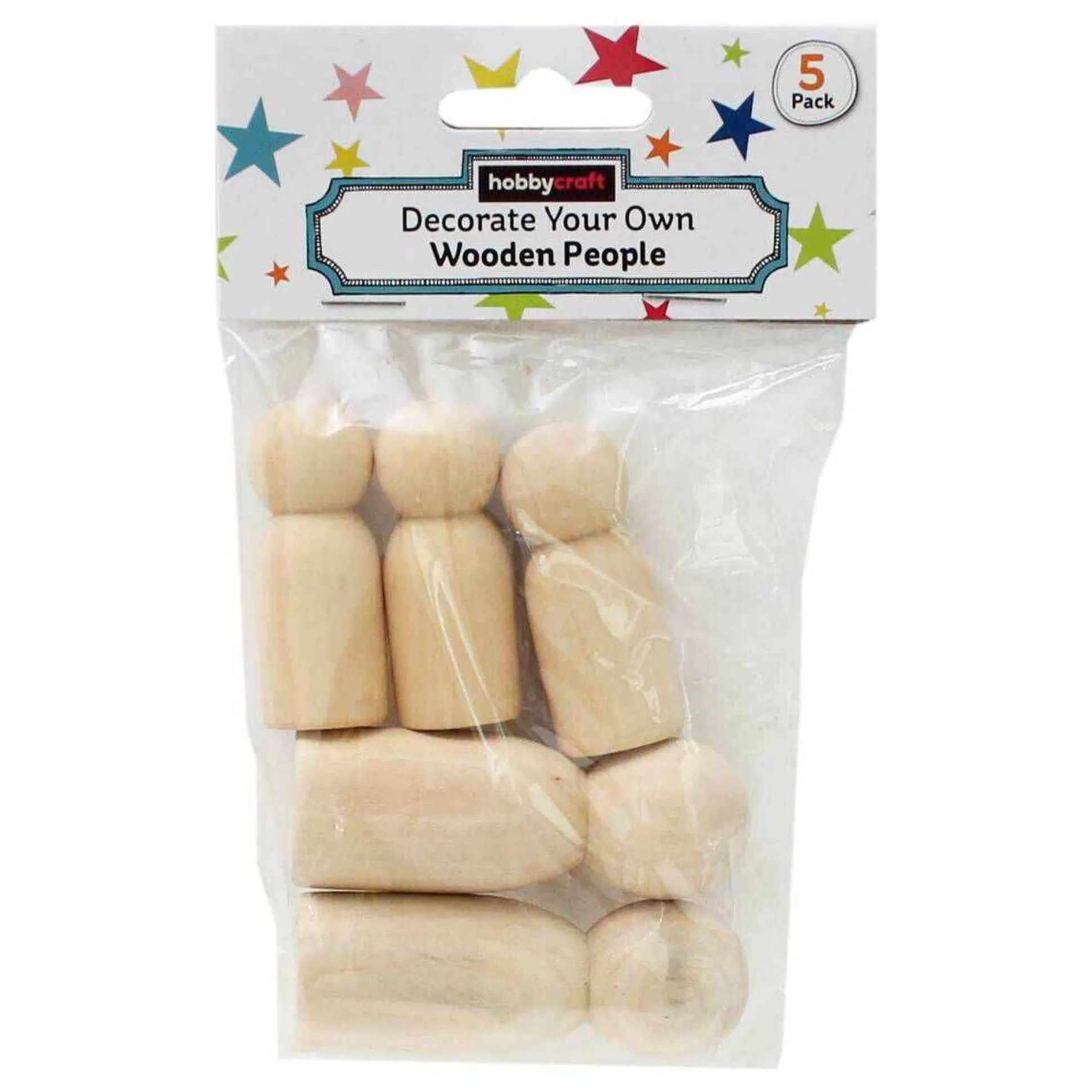 Decorate Your Own Wooden People 5 Pieces-Hobbycraft Hot