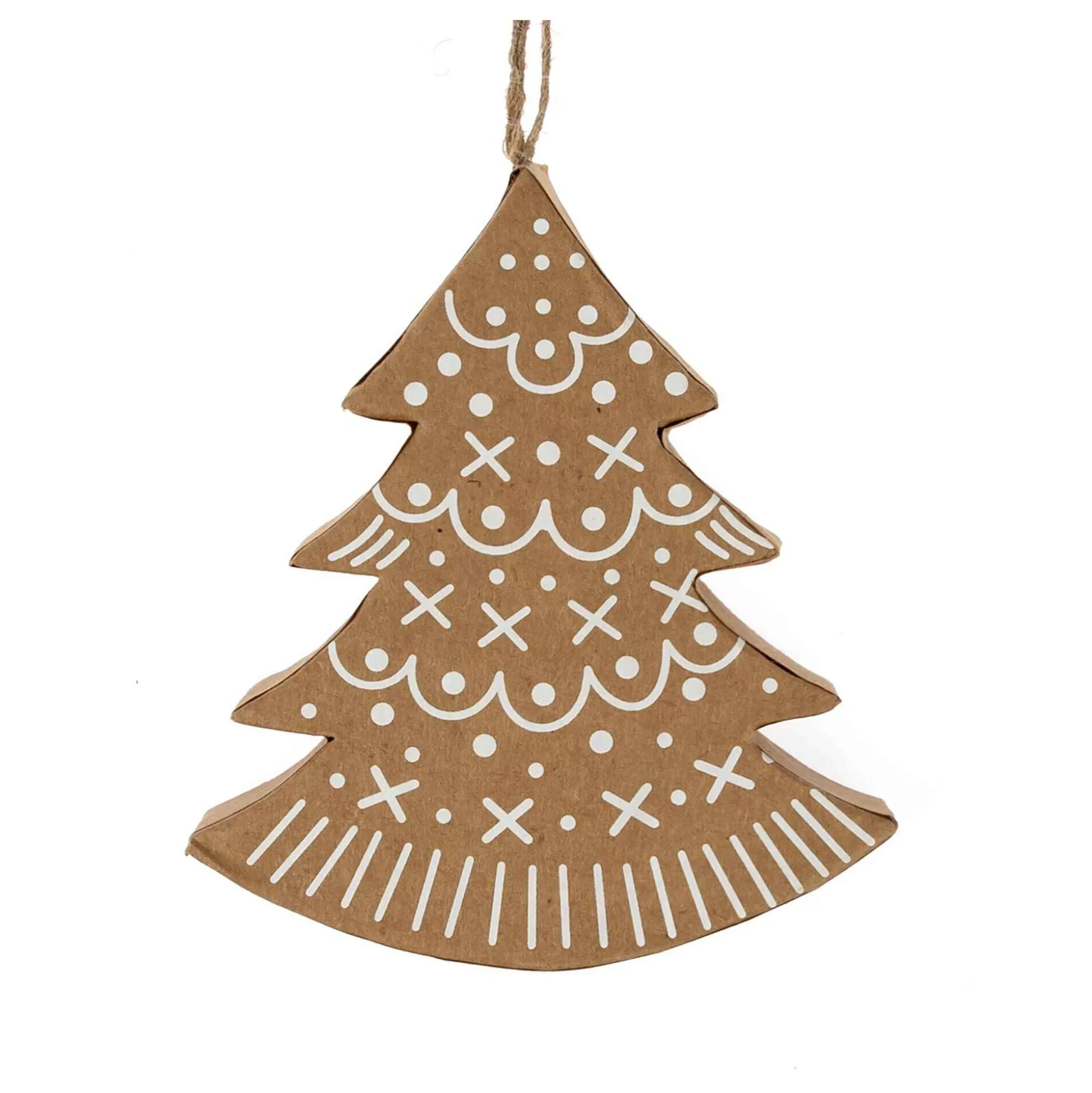 Decorated Mache Christmas Tree Decoration 10Cm-Hobbycraft Outlet