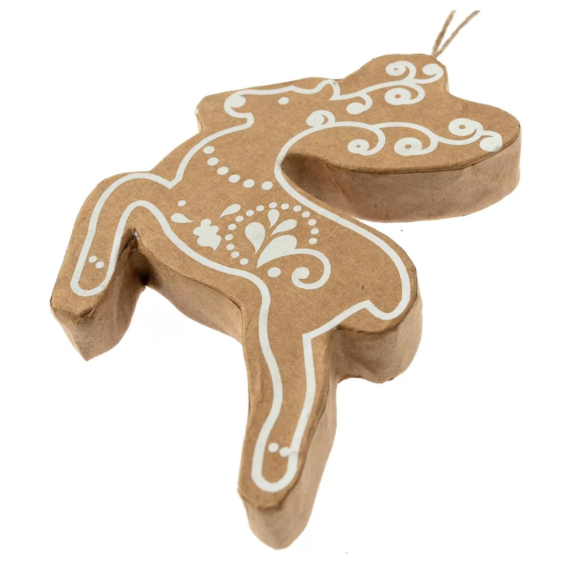 Decorated Mache Reindeer Decoration 10Cm-Hobbycraft Outlet