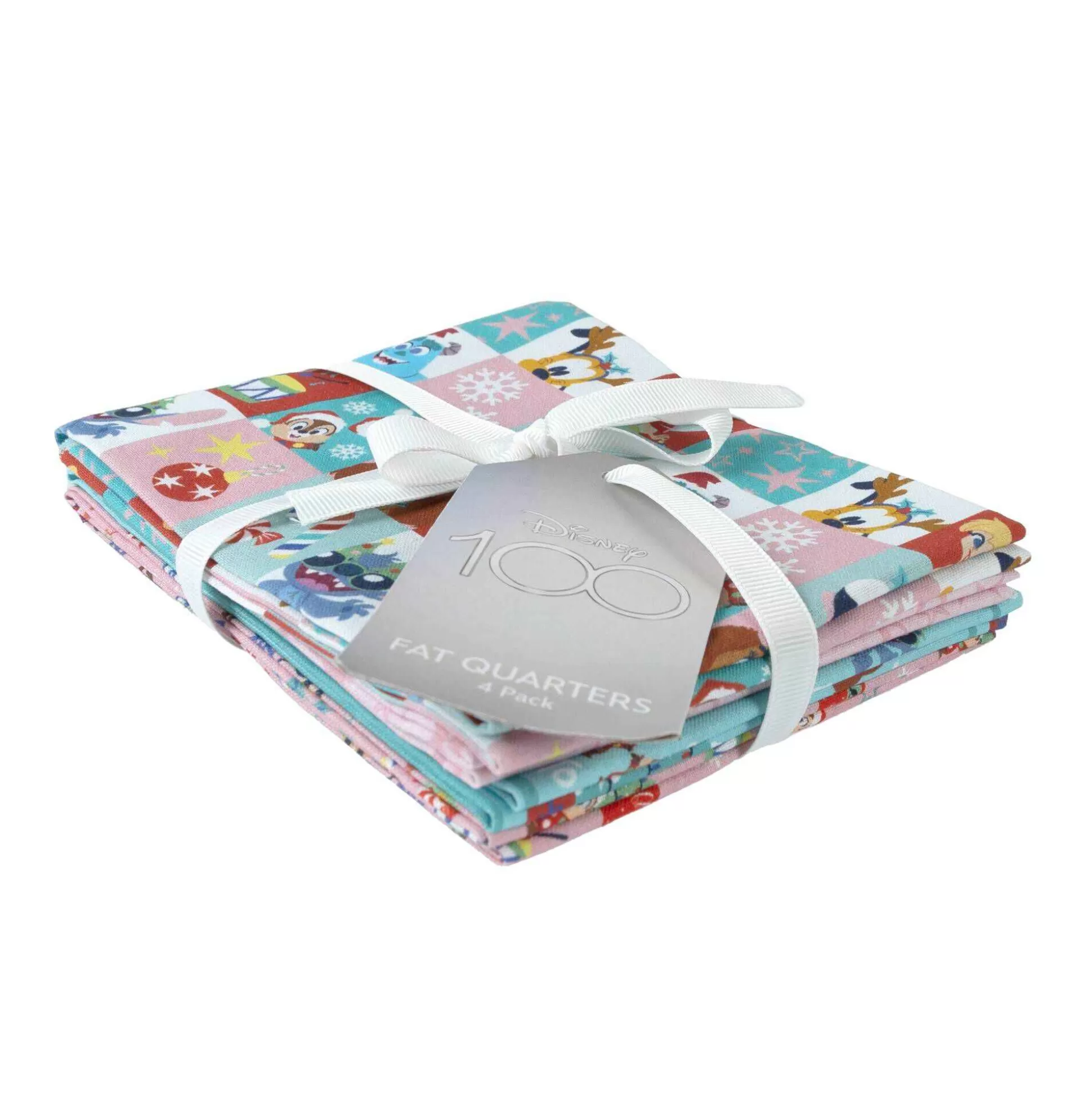 Disney Christmas Feeling Cotton Fat Quarters 4 Pack-Hobbycraft Best