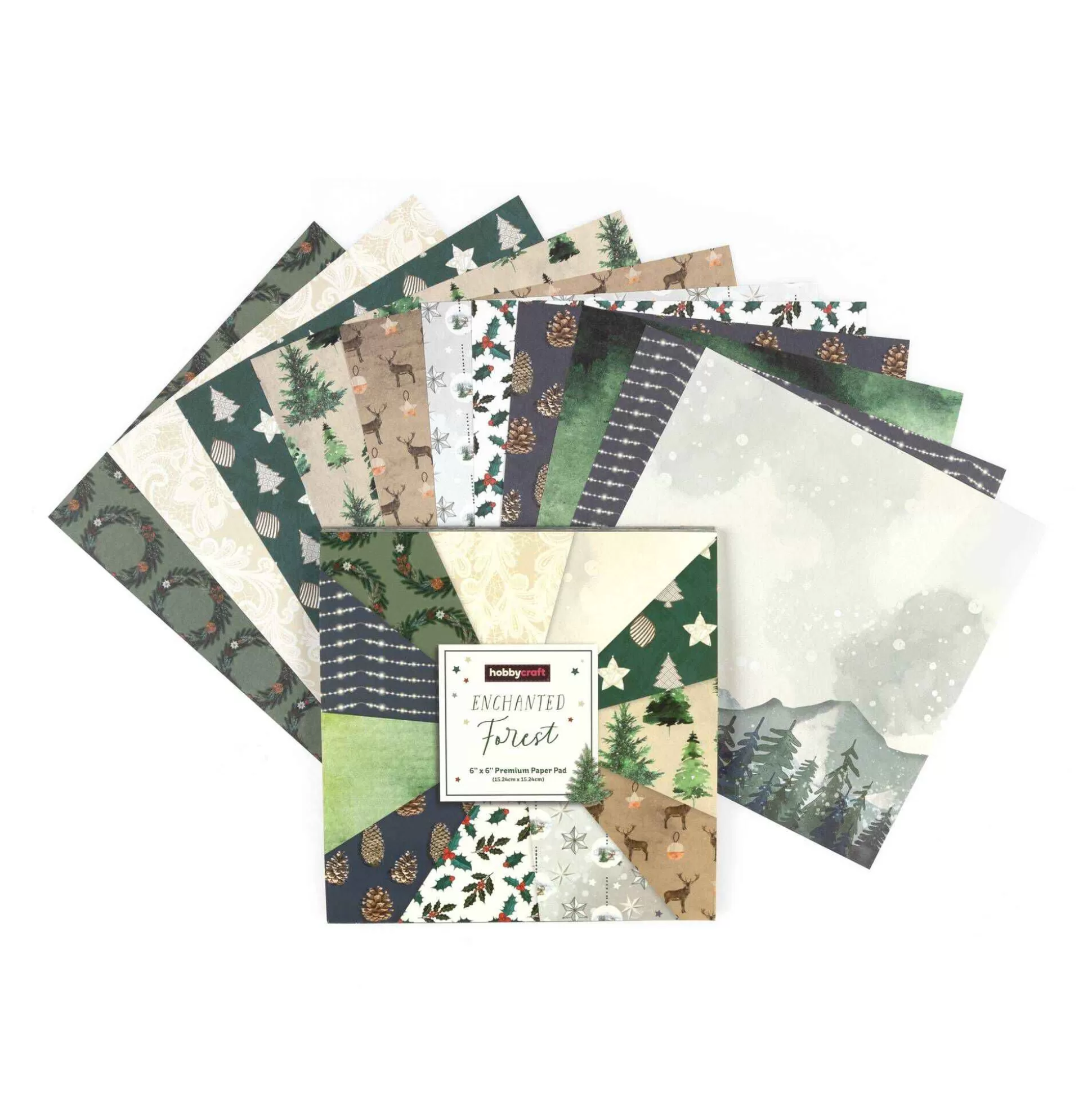Enchanted Forest 6 X 6 Inches Paper Pad 24 Sheets-Hobbycraft Sale
