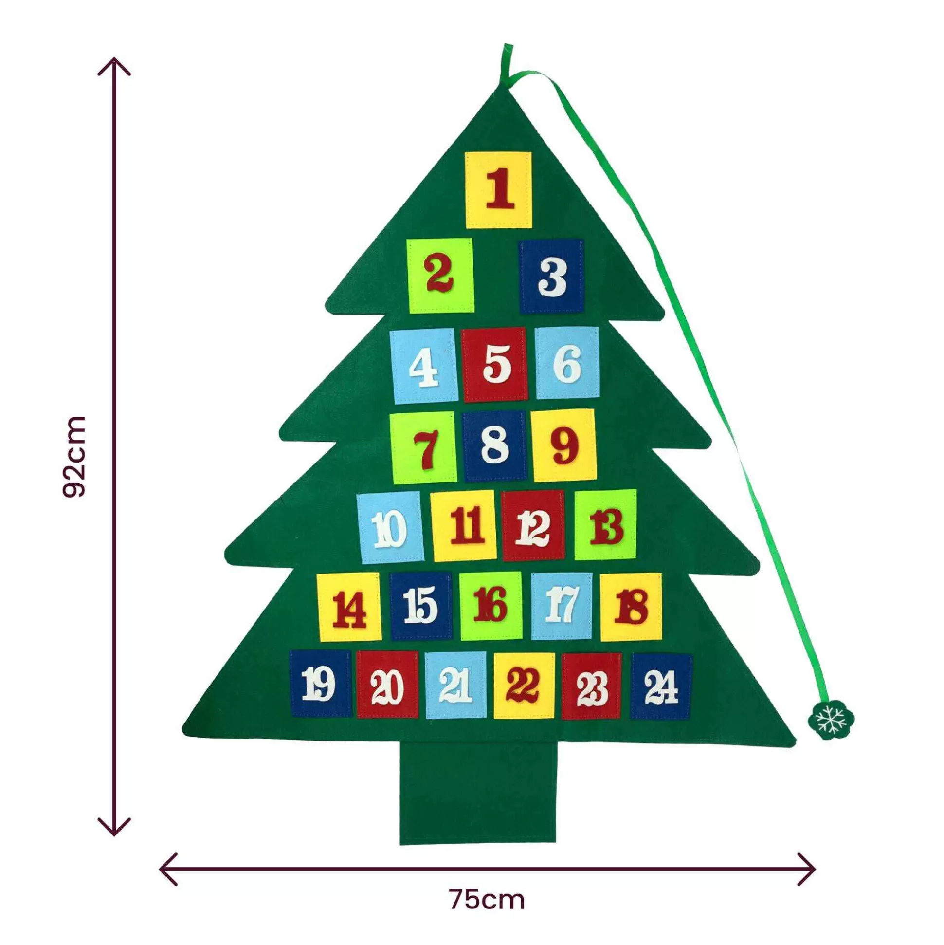 Felt Christmas Tree Advent Calendar-Hobbycraft Shop