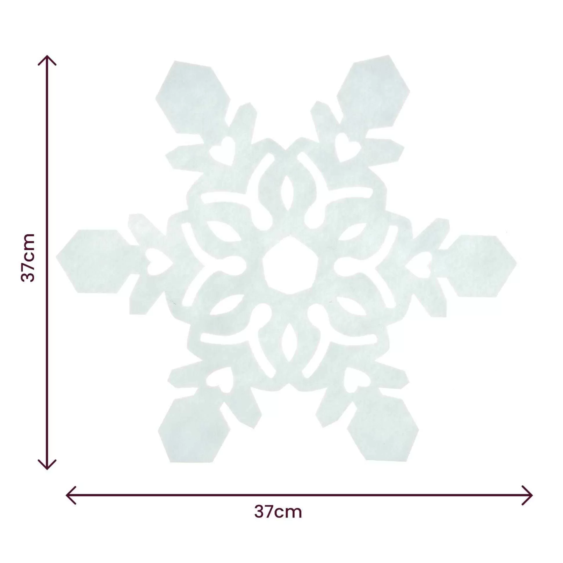Felt Snowflake 37Cm-Hobbycraft Fashion
