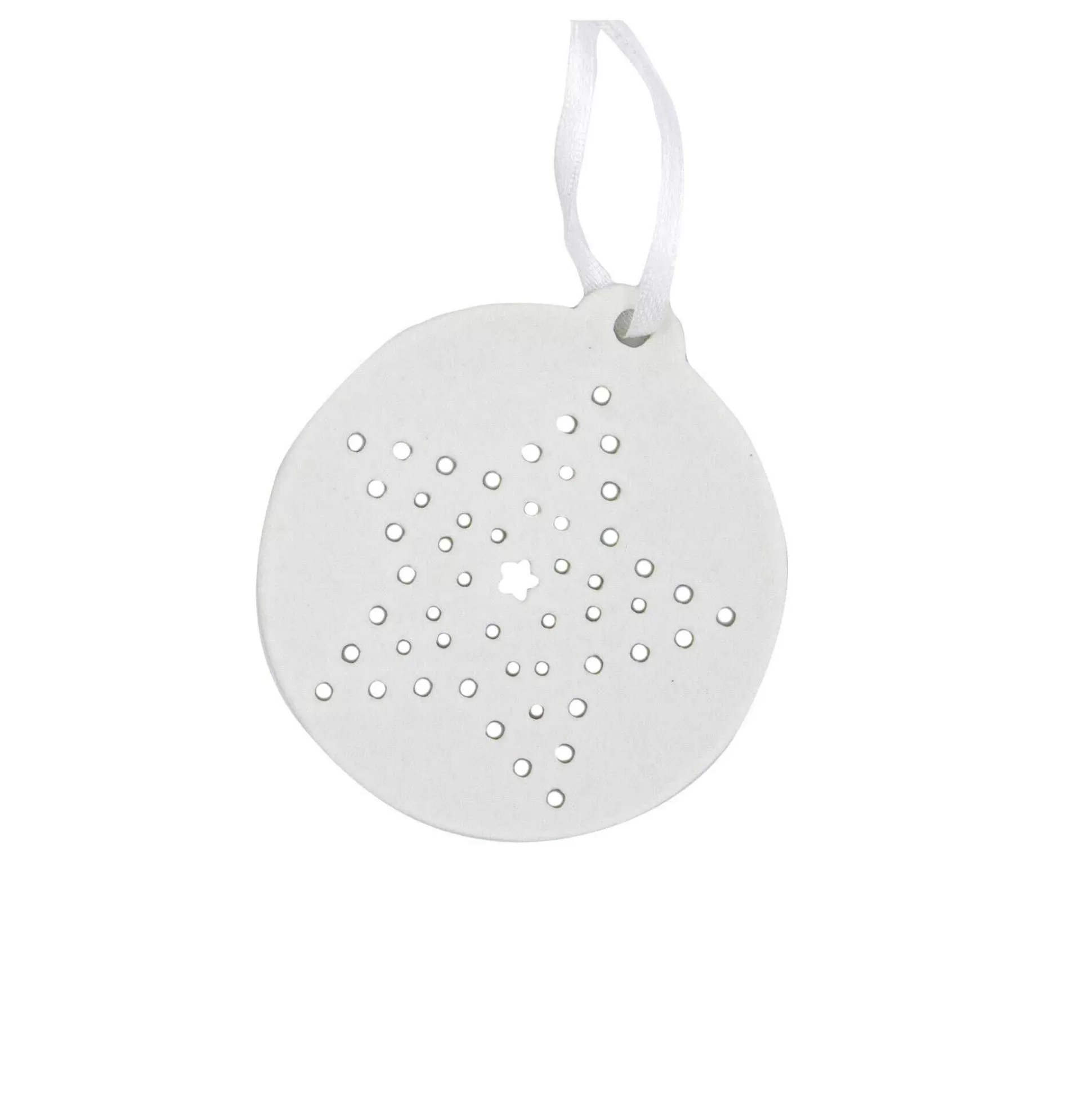 Flat Round Dotty Star Ceramic Decoration 7Cm-Hobbycraft Flash Sale