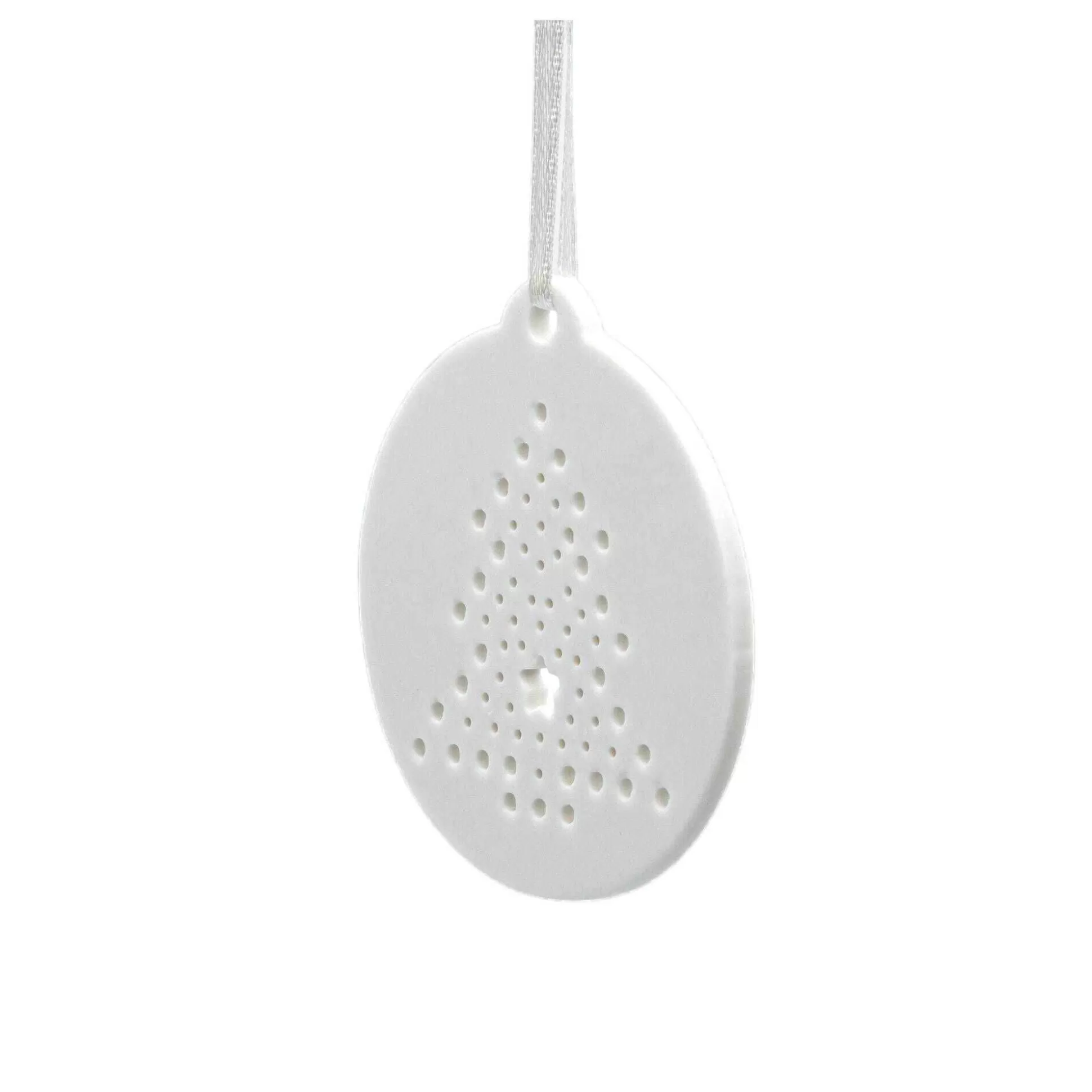 Flat Round Dotty Tree Ceramic Decoration 7Cm-Hobbycraft Best
