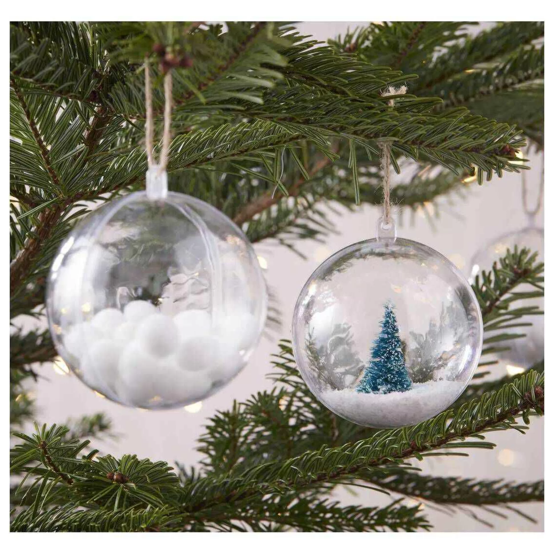 Frosted Bottle Brush Trees 5Cm 4 Pack-Hobbycraft New