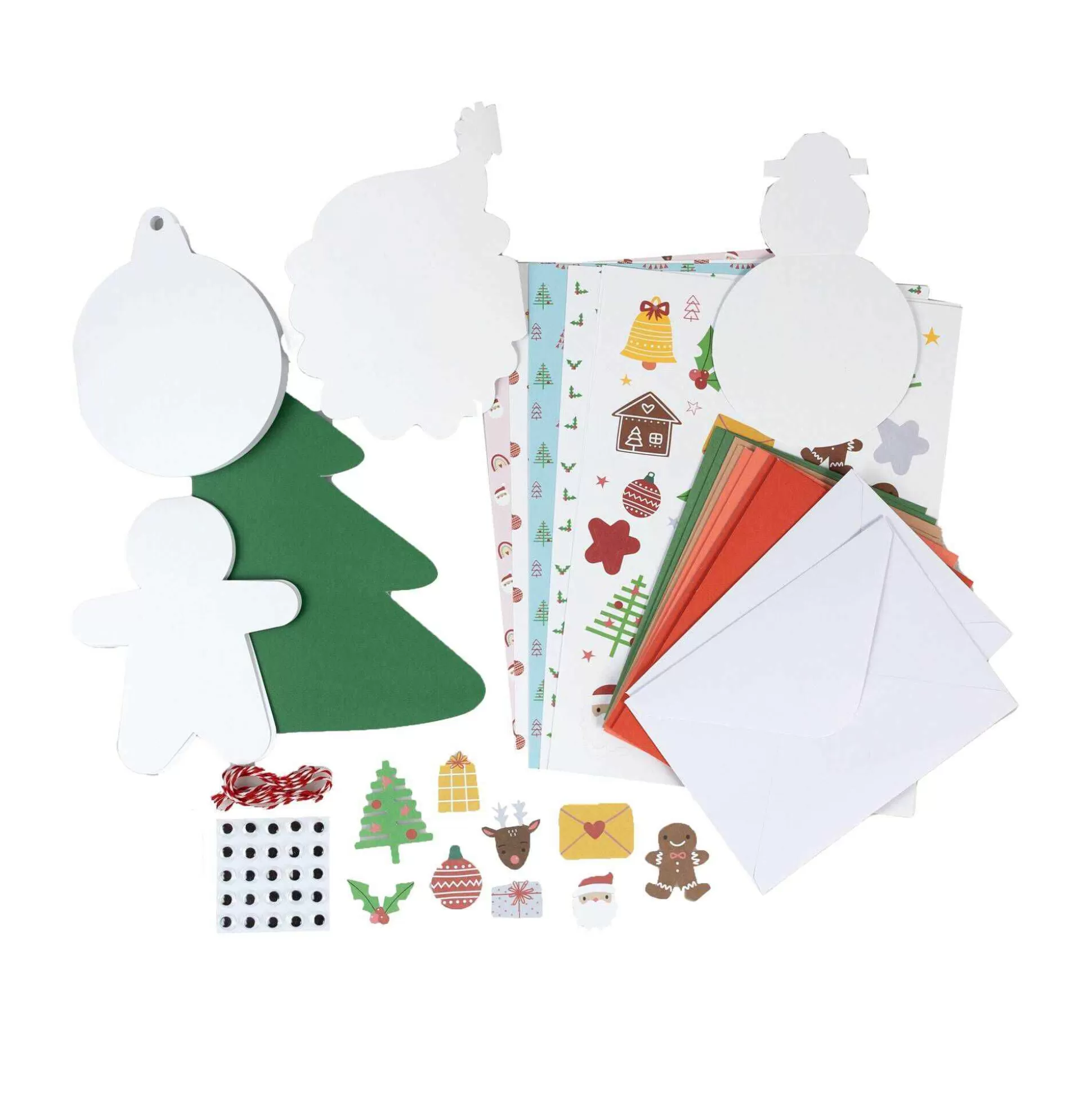 Fun Novelty Christmas Card Kit 5 X 7 Inches 10 Pack-Hobbycraft Shop