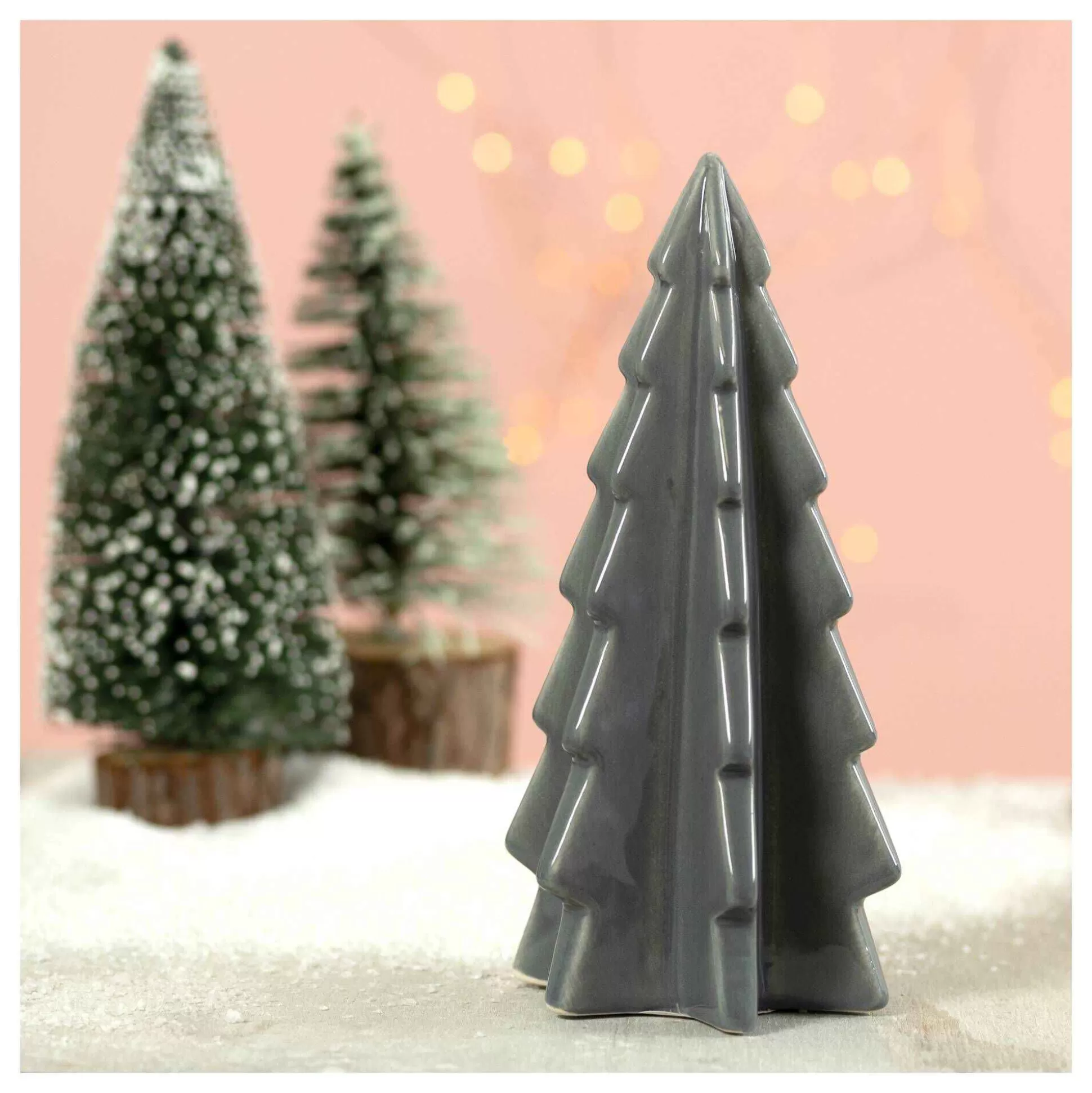Glazed Grey Standing Ceramic Tree 16Cm-Hobbycraft Online