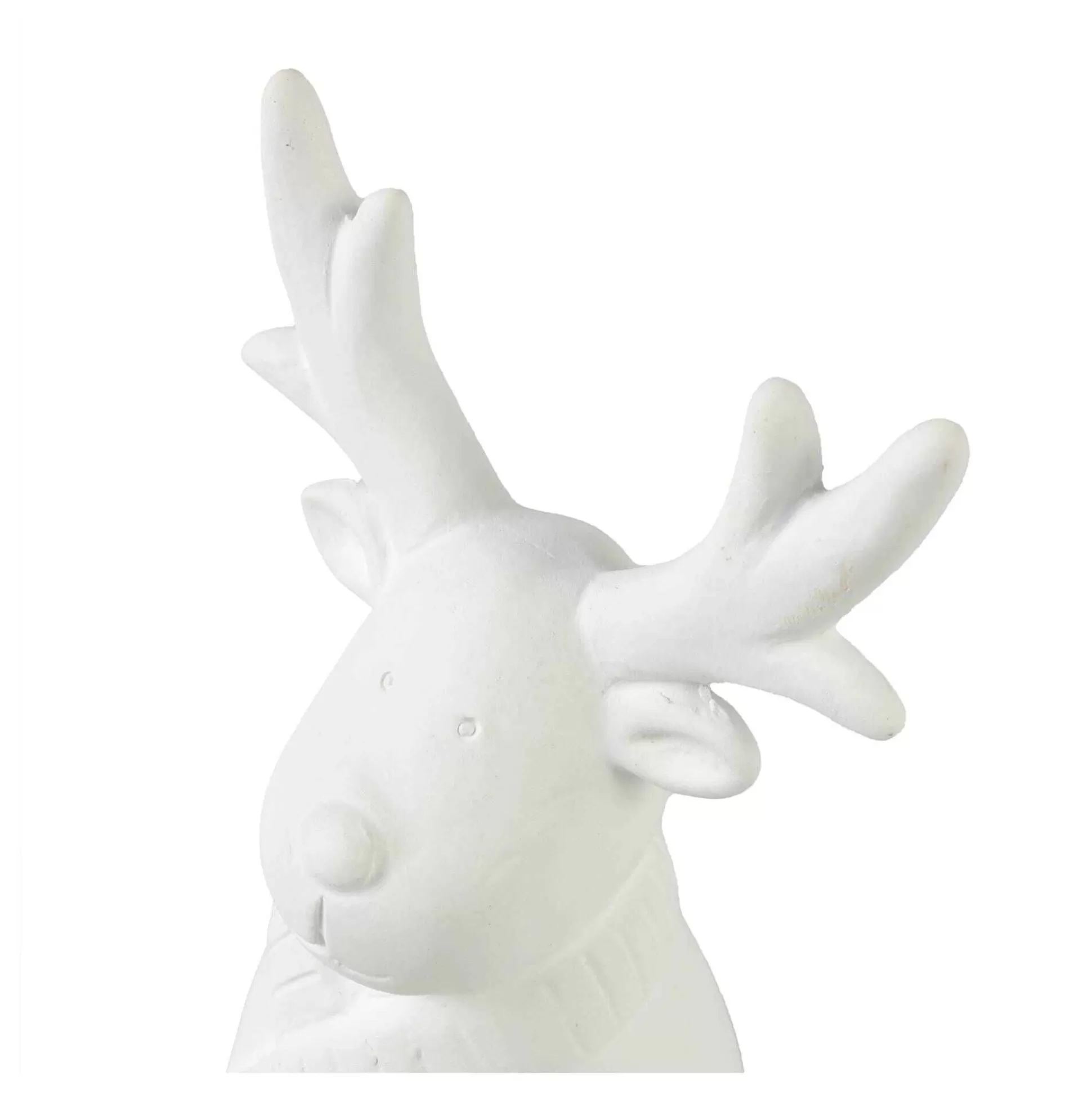 Glazed Standing Ceramic Reindeer 15.5Cm-Hobbycraft Hot