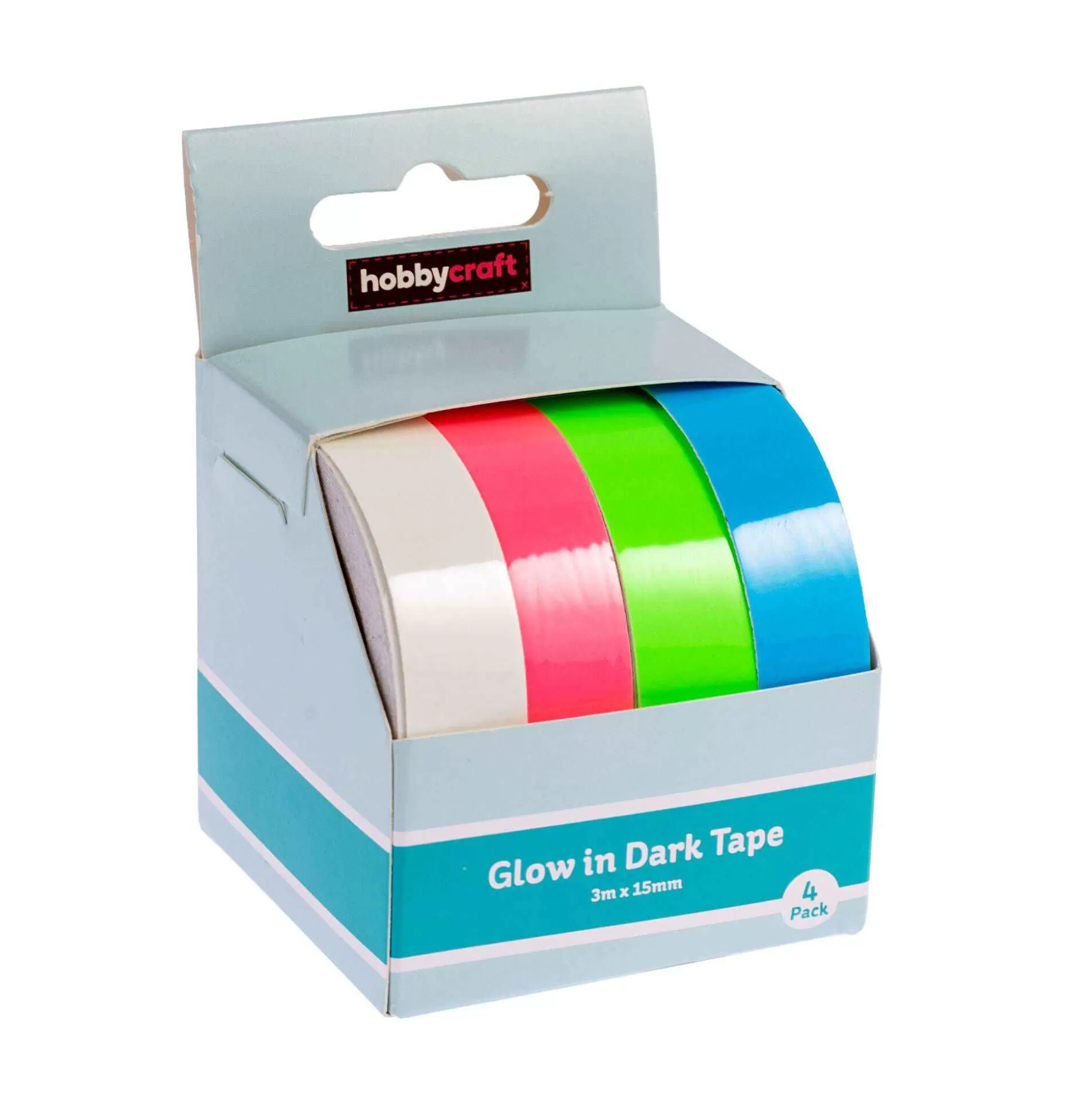 glow_in_the_dark_tape_15mm_x_3m_4_pack_4.webp Glow In The Dark Tape 15Mm X 3M 4 Pack-Hobbycraft Clearance