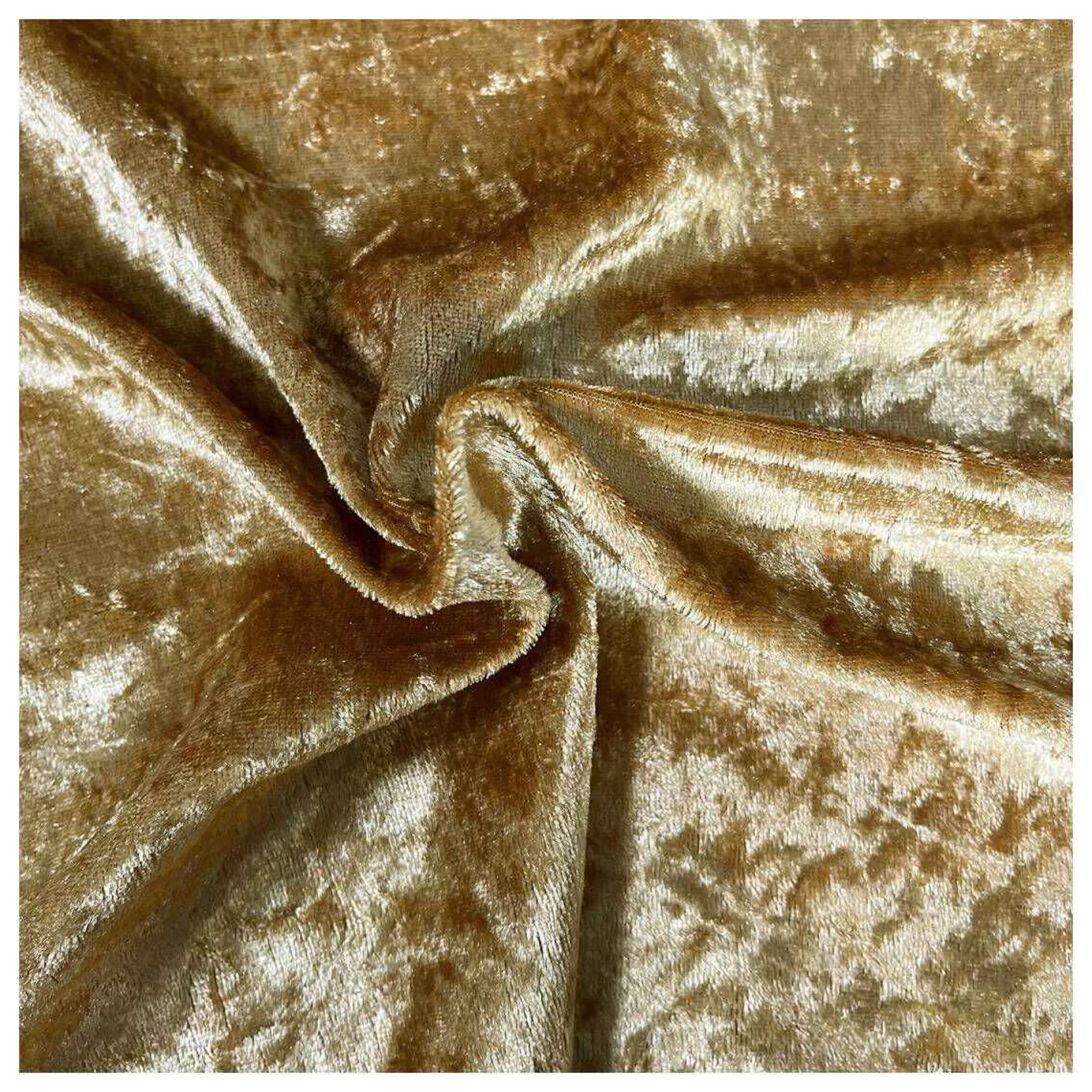 Gold Crushed Velour Fabric By The Metre-Hobbycraft Discount