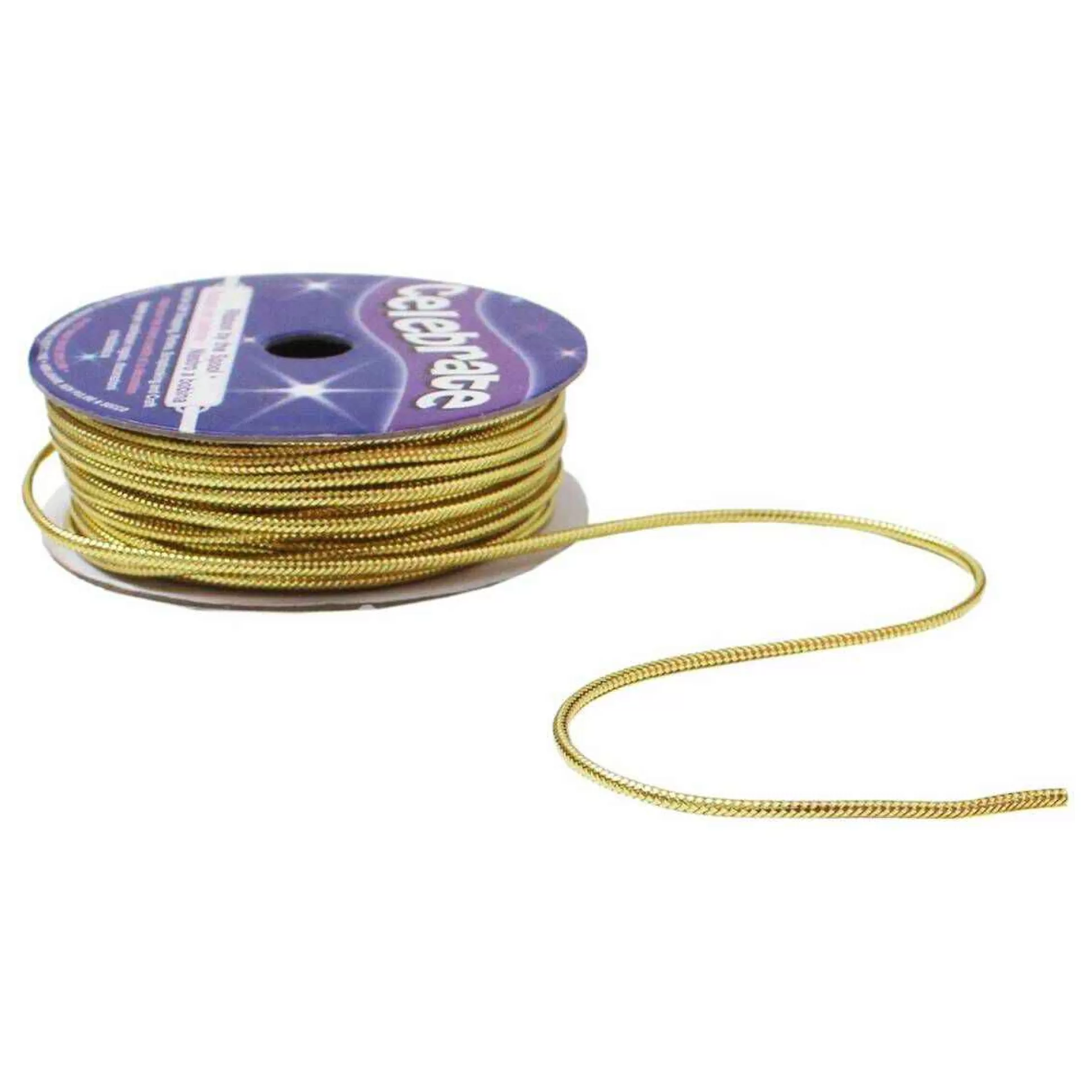 Gold Lurex Edge Cord 1.6Mm X 8M-Hobbycraft Store