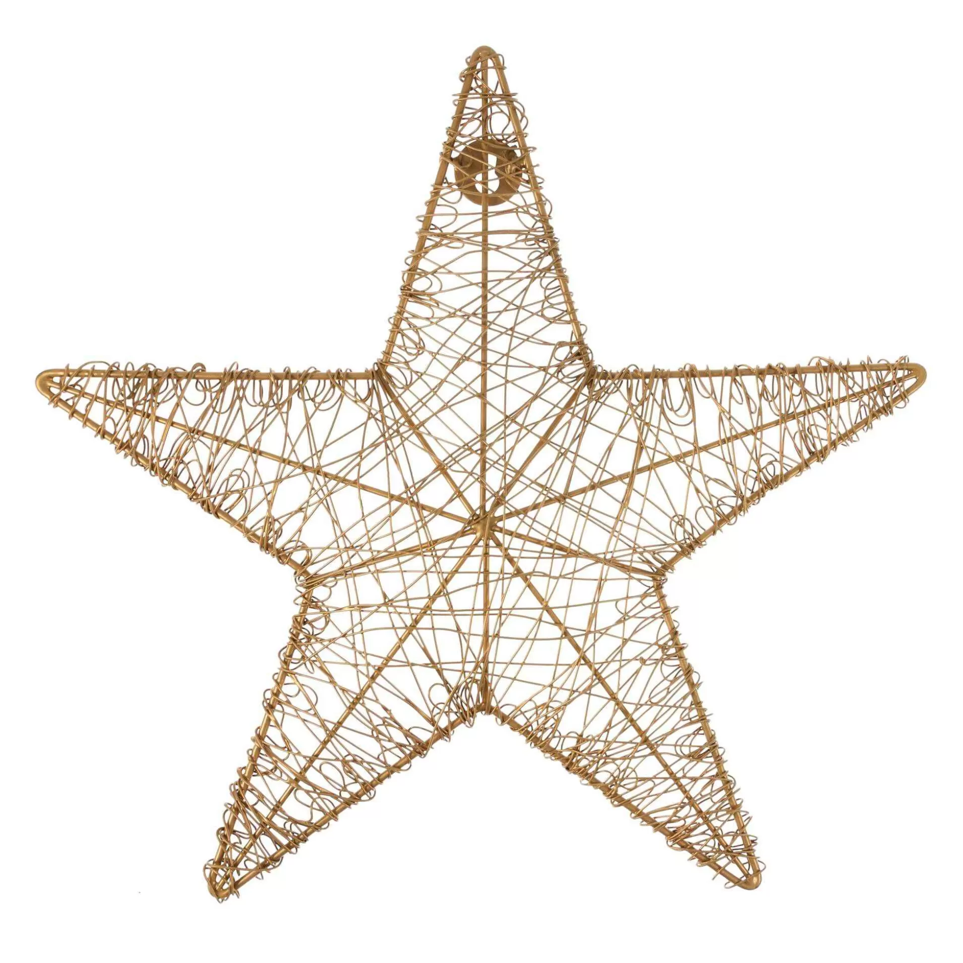 Gold Metal Star Decoration 34Cm-Hobbycraft Store