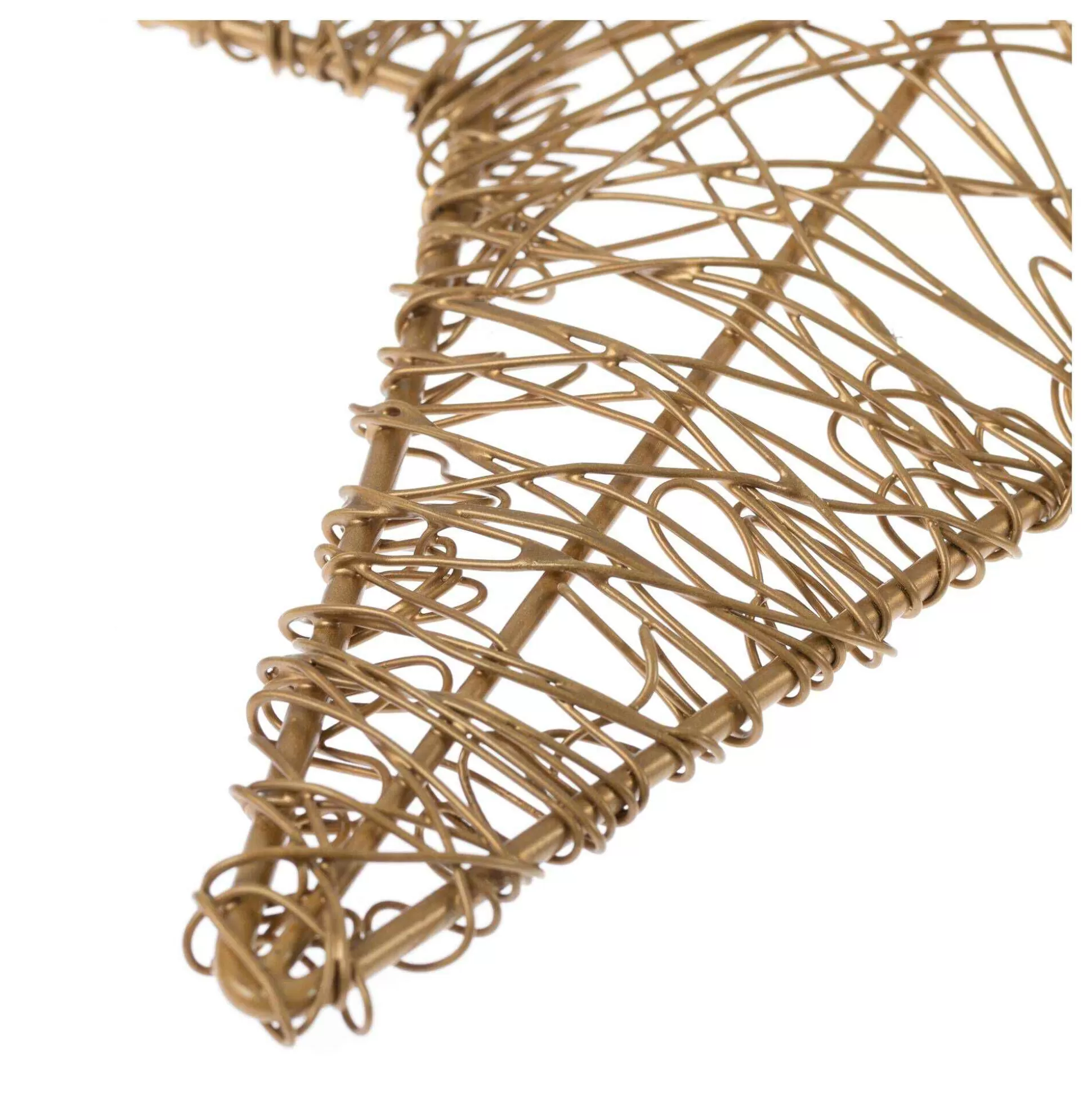 Gold Metal Star Decoration 34Cm-Hobbycraft Store