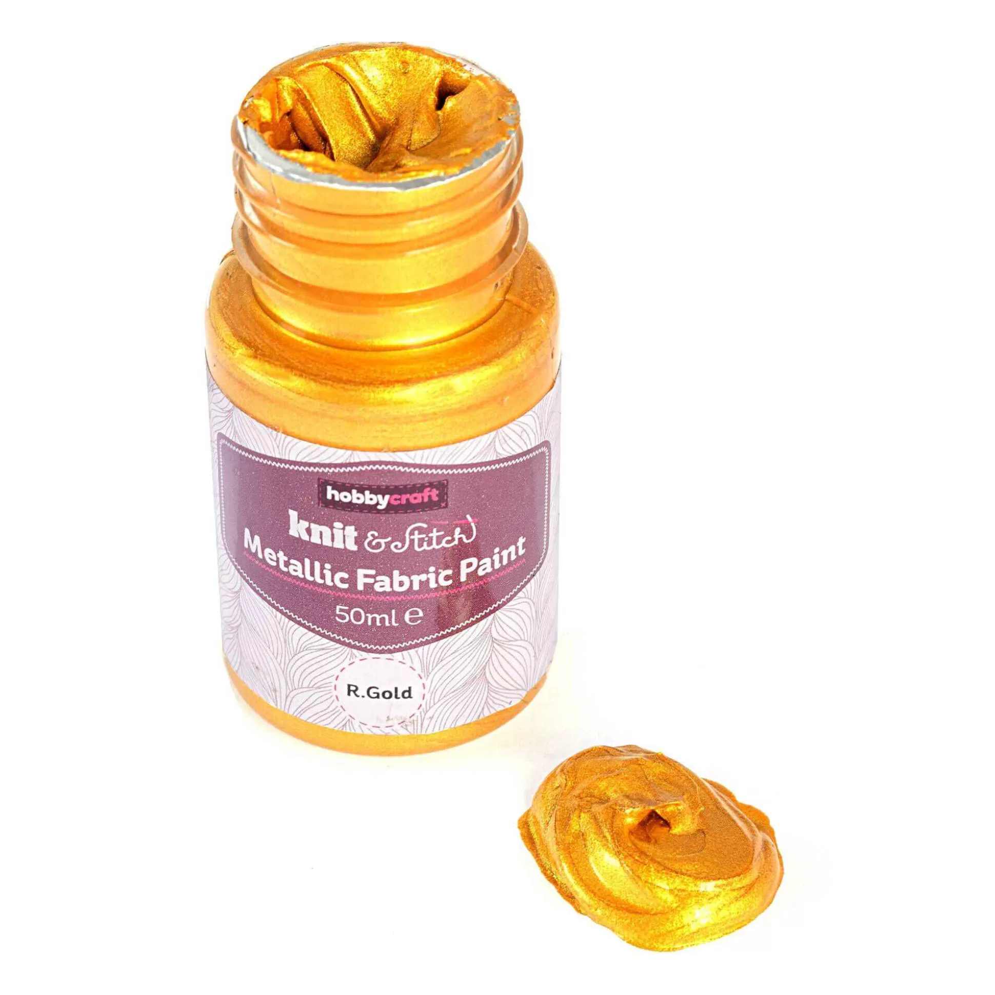 Gold Metallic Fabric Paint 50Ml-Hobbycraft Best Sale